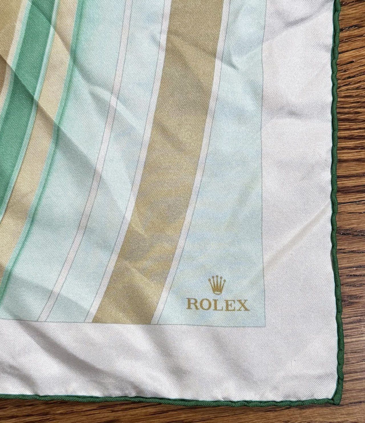 Rolex Rolex Hand Rolled Graphic Silk Scarf Size ONE SIZE - 2 Thumbnail
