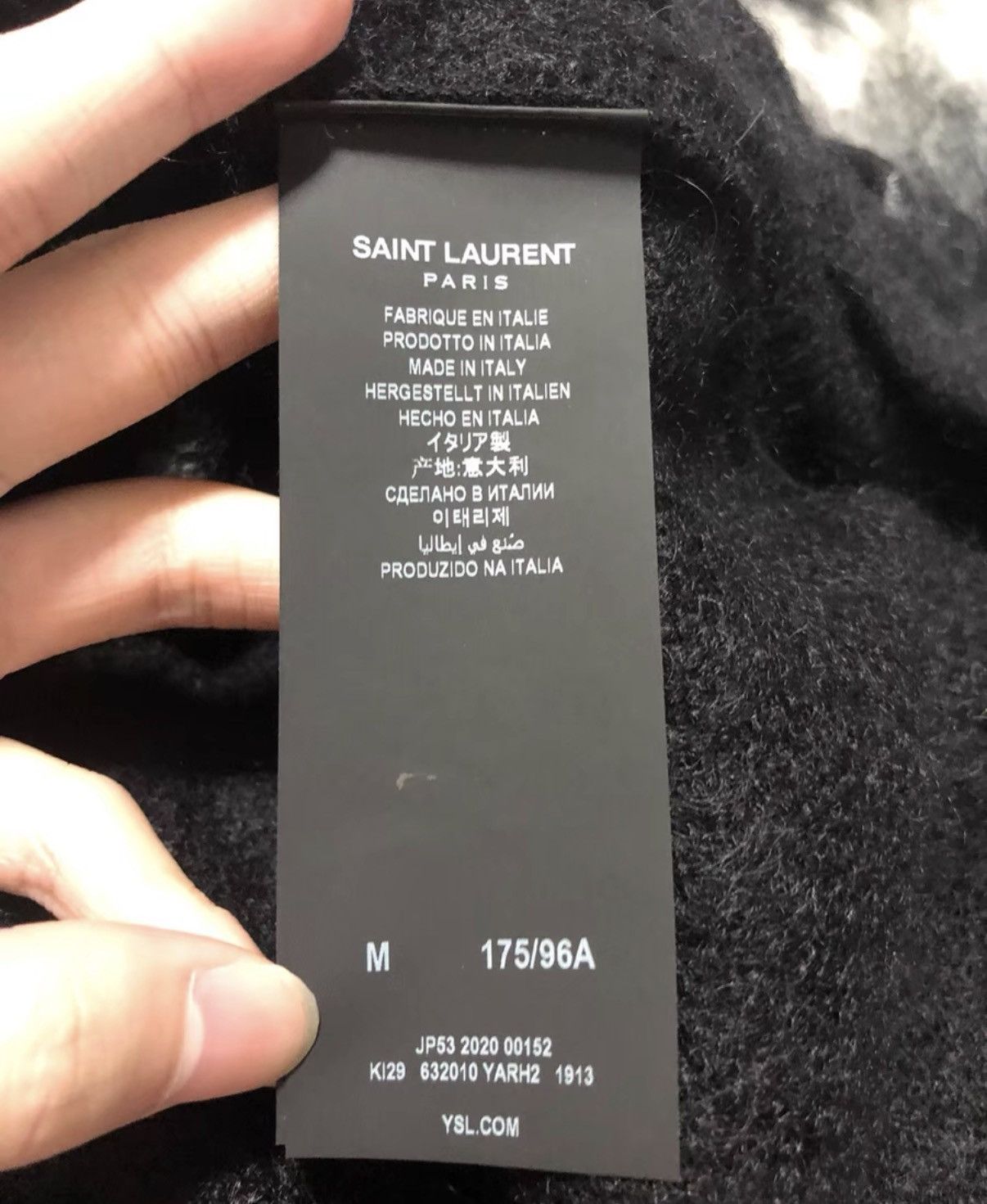 Saint Laurent Paris Saint Laurent 20FW Turtleneck Mohair Lightning Bolt Sweater Size US M / EU 48-50 / 2 - 5 Thumbnail