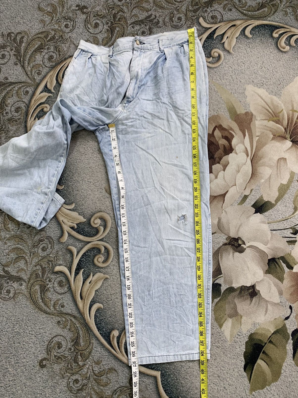 Polo Ralph Lauren Vtg Polo By Ralph Lauren Denim Pant Made in Usa Size US 33 - 17 Thumbnail
