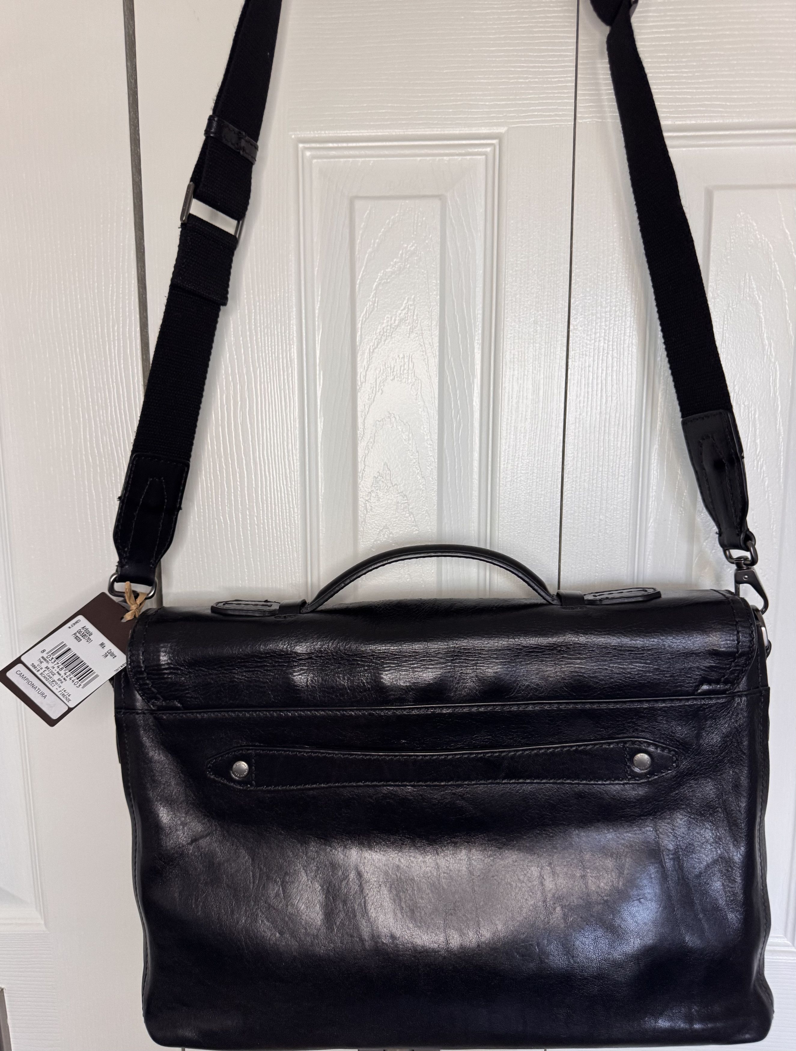 Other The Bridge - Italian Premium Black Leather Laptop Briefcase Size ONE SIZE - 2 Thumbnail