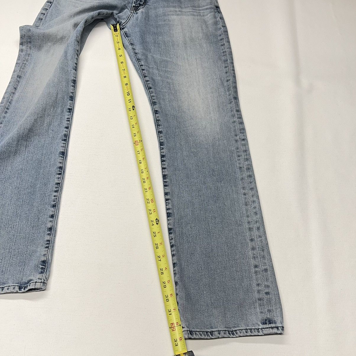 AG Adriano Goldschmied AG Adriano Goldschmied Jeans Blue Straight Denim Washed Size US 36 / EU 52 - 21 Thumbnail