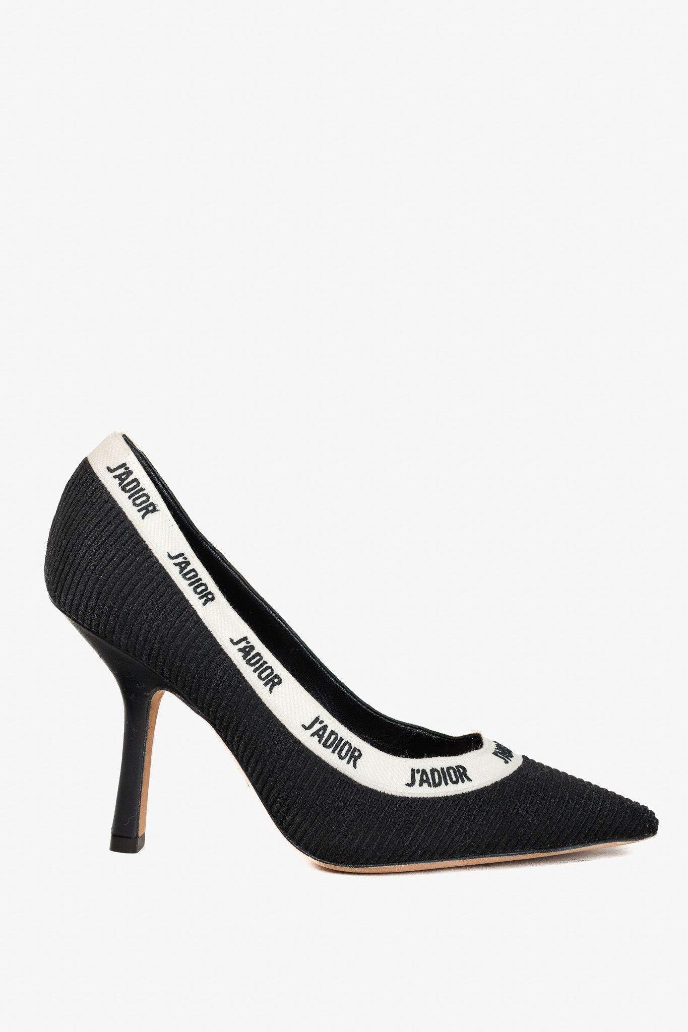 Dior Christian Dior J'ADIOR Ribbon Trim Pointed Toe Fabric Pumps Size US 5.5 / IT 35.5 - 10 Thumbnail