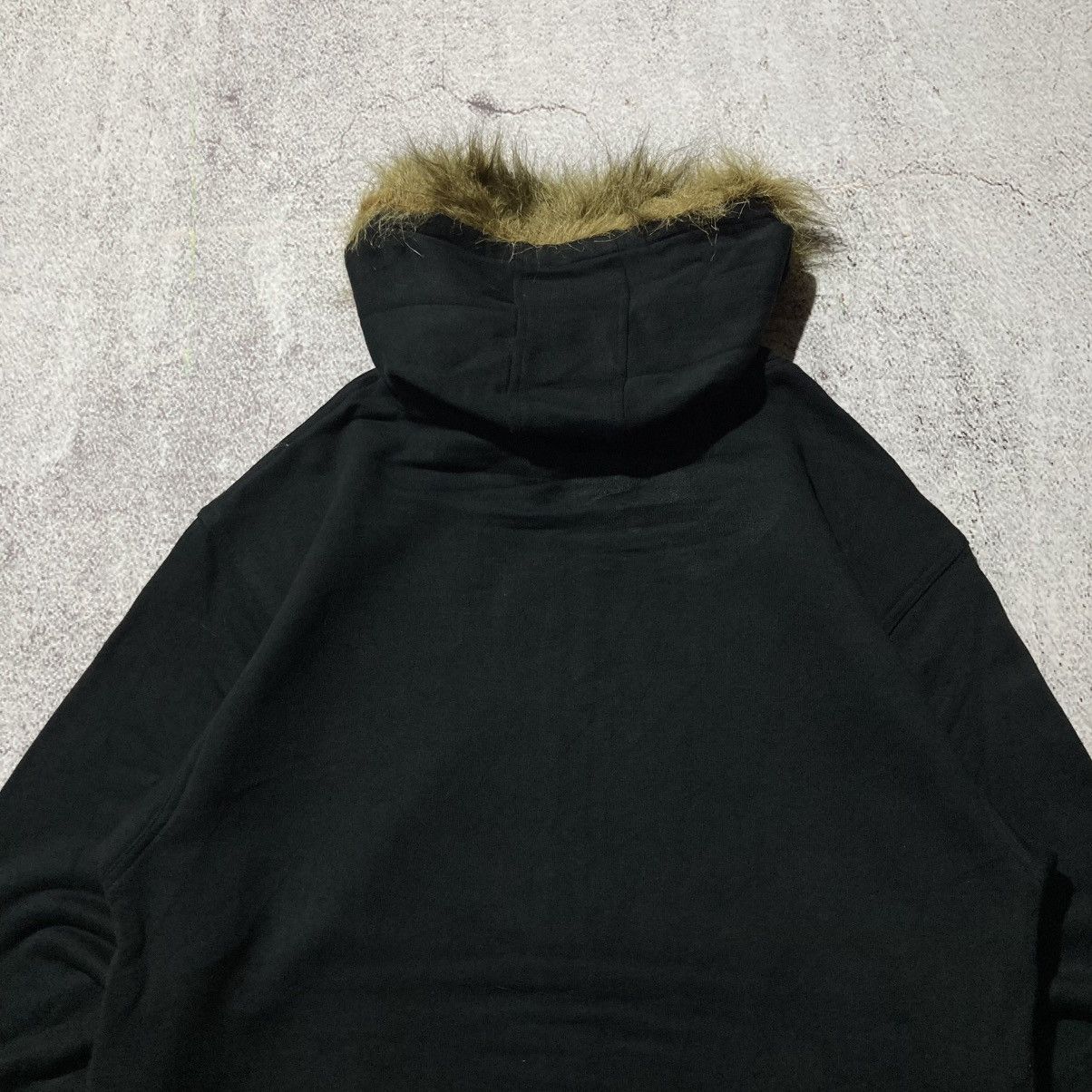 Japanese Brand 2000s Natural Born Stars Logo Fur Ziphoodie Black Punk Lgb Size US XL / EU 56 / 4 - 12 Thumbnail