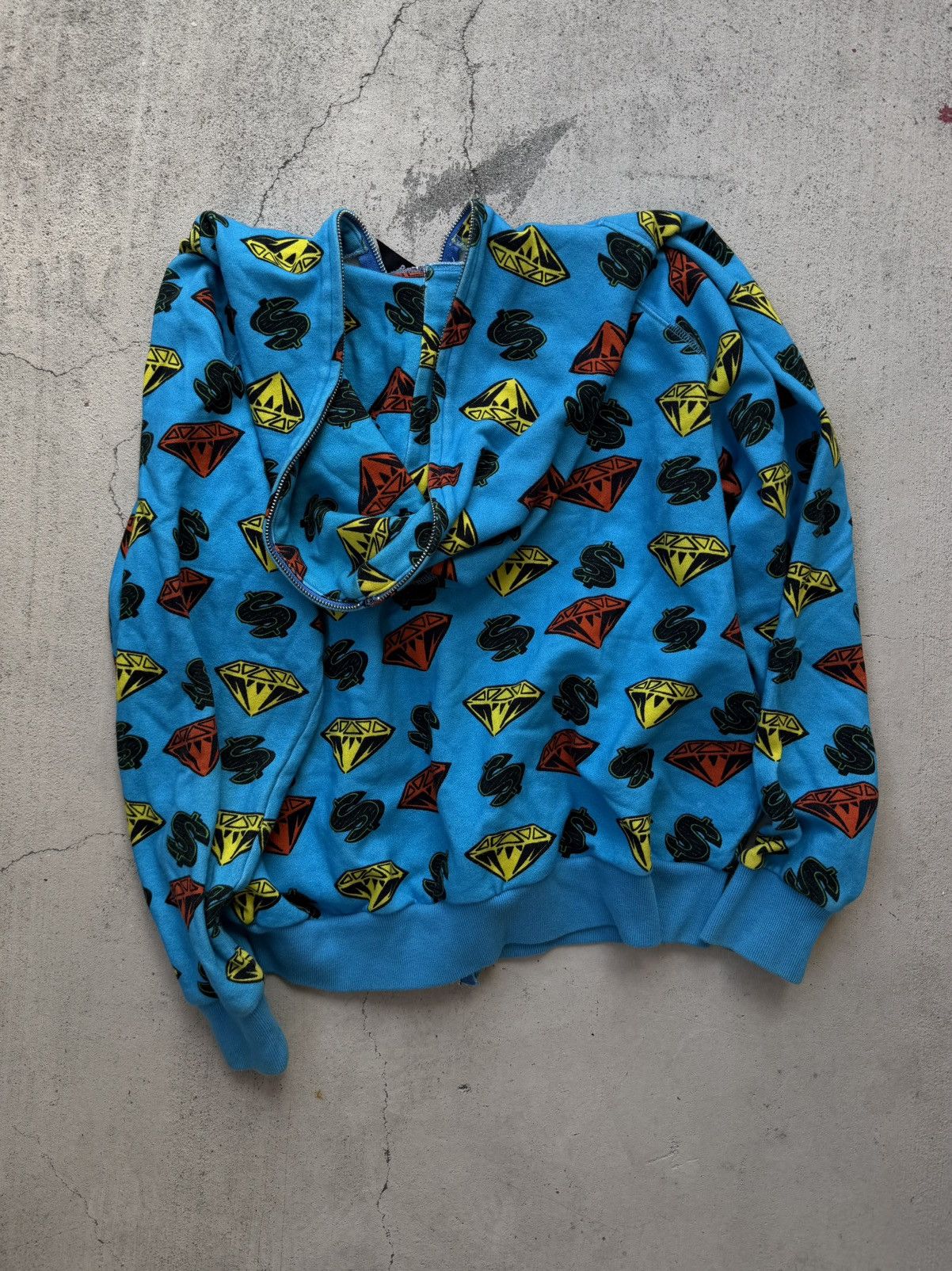 Billionaire Boys Club Vintage Billionaire Boys Club Diamond &Dollars Zip Up Hoodie Size US S / EU 44-46 / 1 - 4 Thumbnail