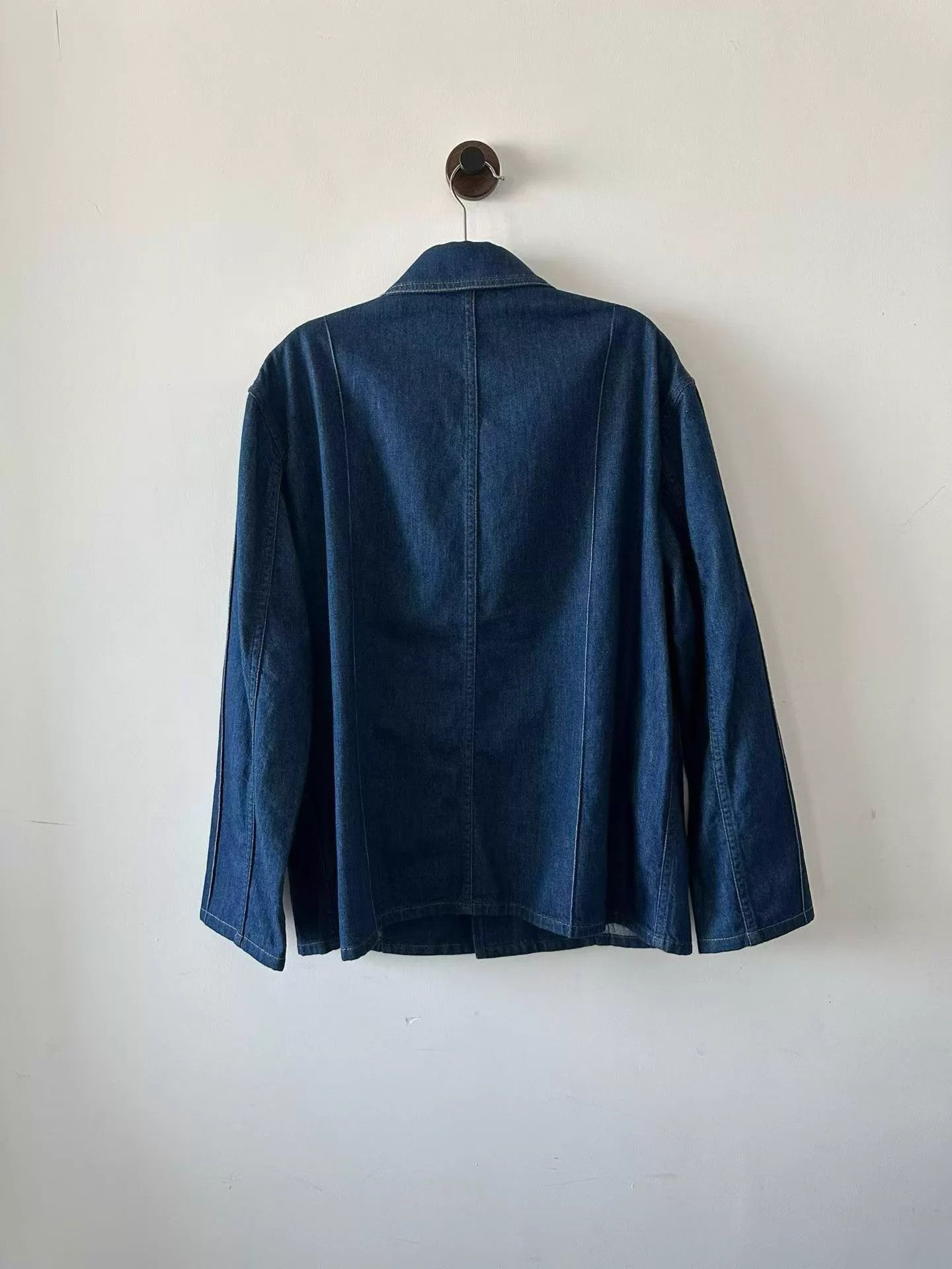 Loewe LOEWE leather patch denim jacket 48 Size US M / EU 48-50 / 2 - 2 Thumbnail