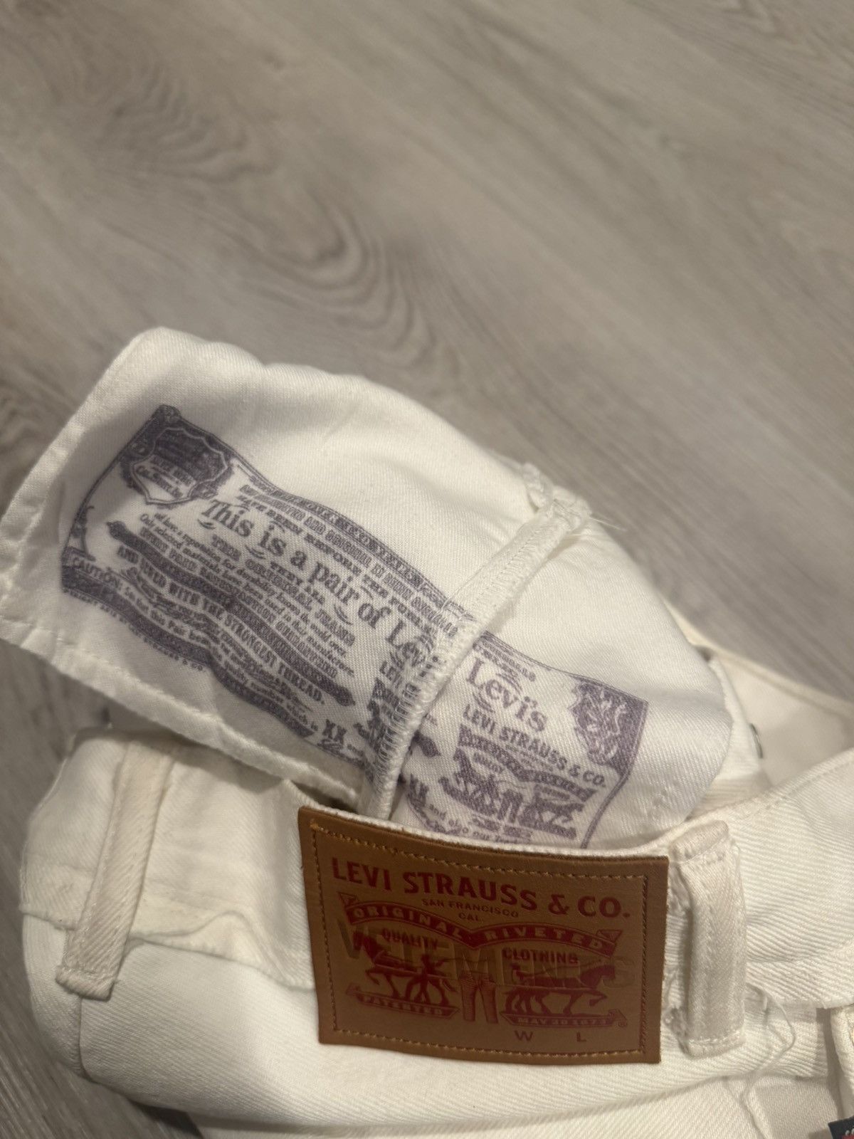 Levi's × Vetements s/s 2017 white reconstructed denim!! Size US 28 / EU 44 - 10 Thumbnail