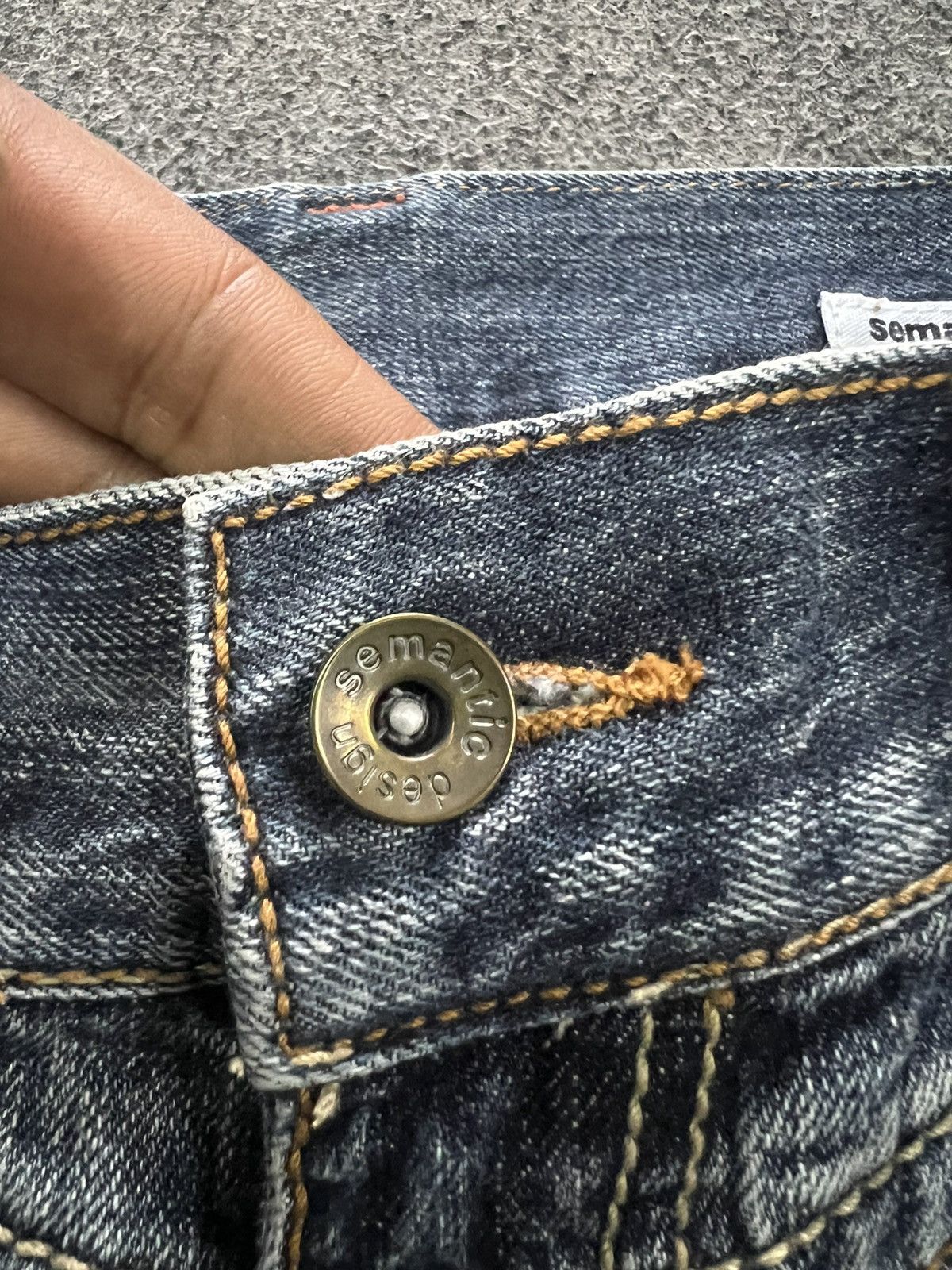 Japanese Brand FLARED💥THRASHED SEMANTIC DESIGN RIPPED DISTRESSED DENIM PANT Size US 29 - 9 Thumbnail