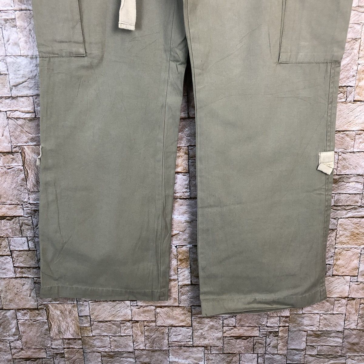 Japanese Brand Q Top Green utility streetwear Cargo Multipocket Pants #A437 Size US 30 / EU 46 - 7 Thumbnail