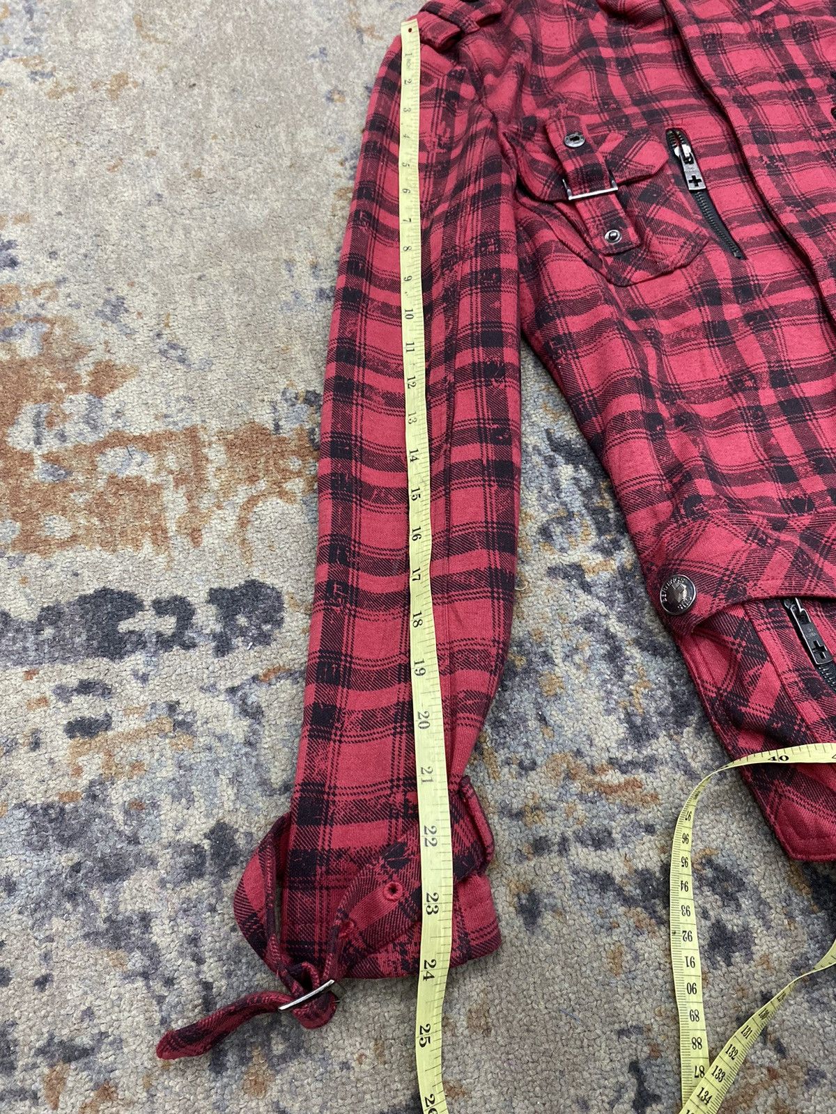Hysteric Glamour × If Six Was Nine × Japanese Brand Red tartan Fur hoodie bernings sho japanese gothic vkei Size US L / EU 52-54 / 3 - 14 Thumbnail