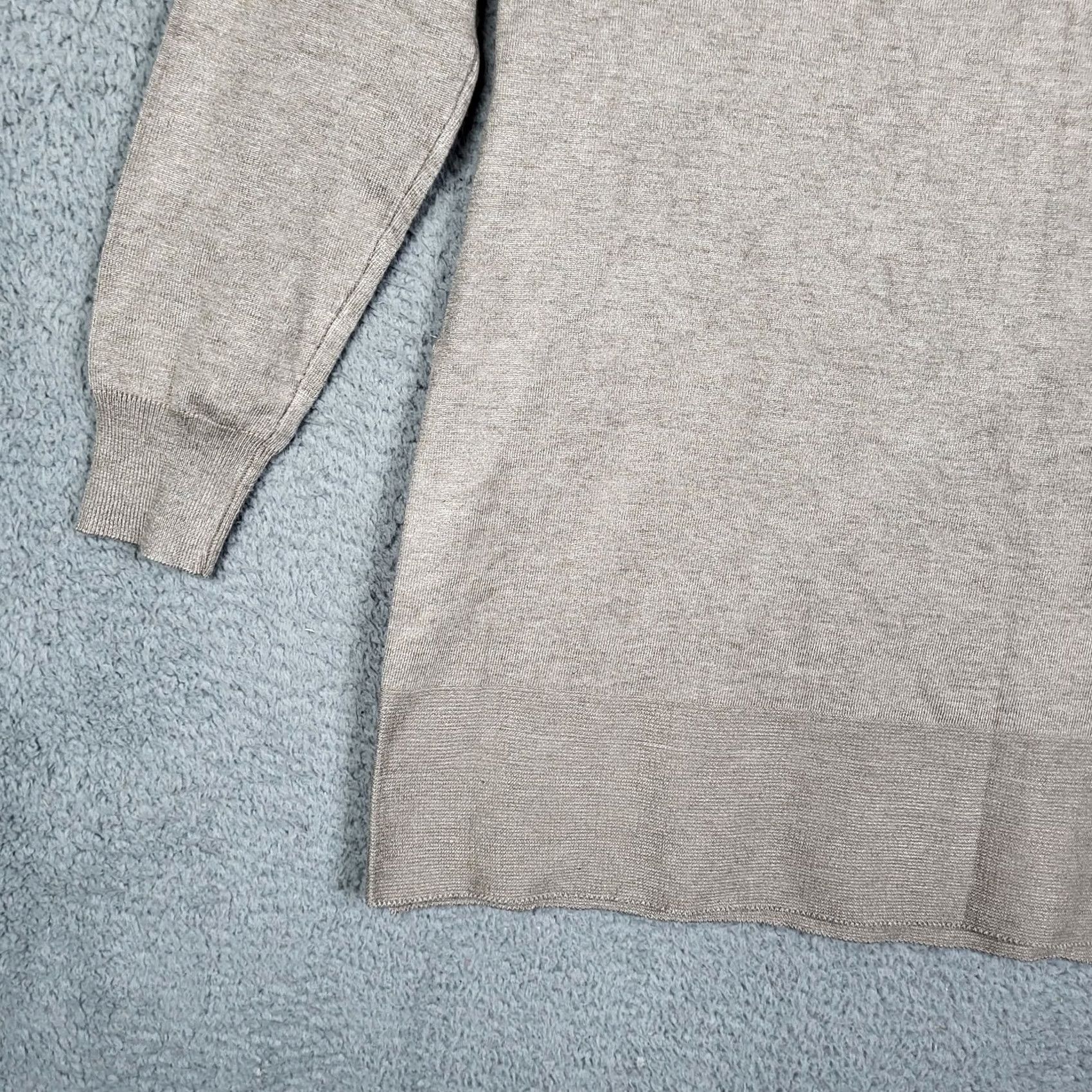 Vintage Evolution Nike Shirt Womens Size S Beige Ribbed Pullover Knit All Seasons Modern 90s Style Size S / US 4 / IT 40 - 6 Thumbnail