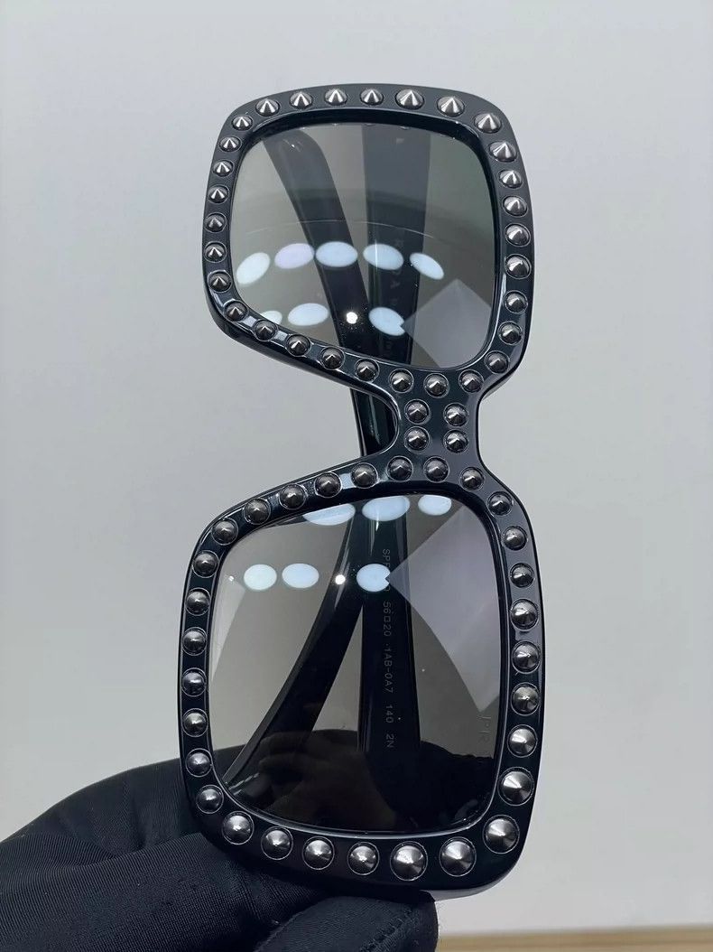 Prada PRADA Studded Sunglasses with Case -2505 Size ONE SIZE - 5 Thumbnail