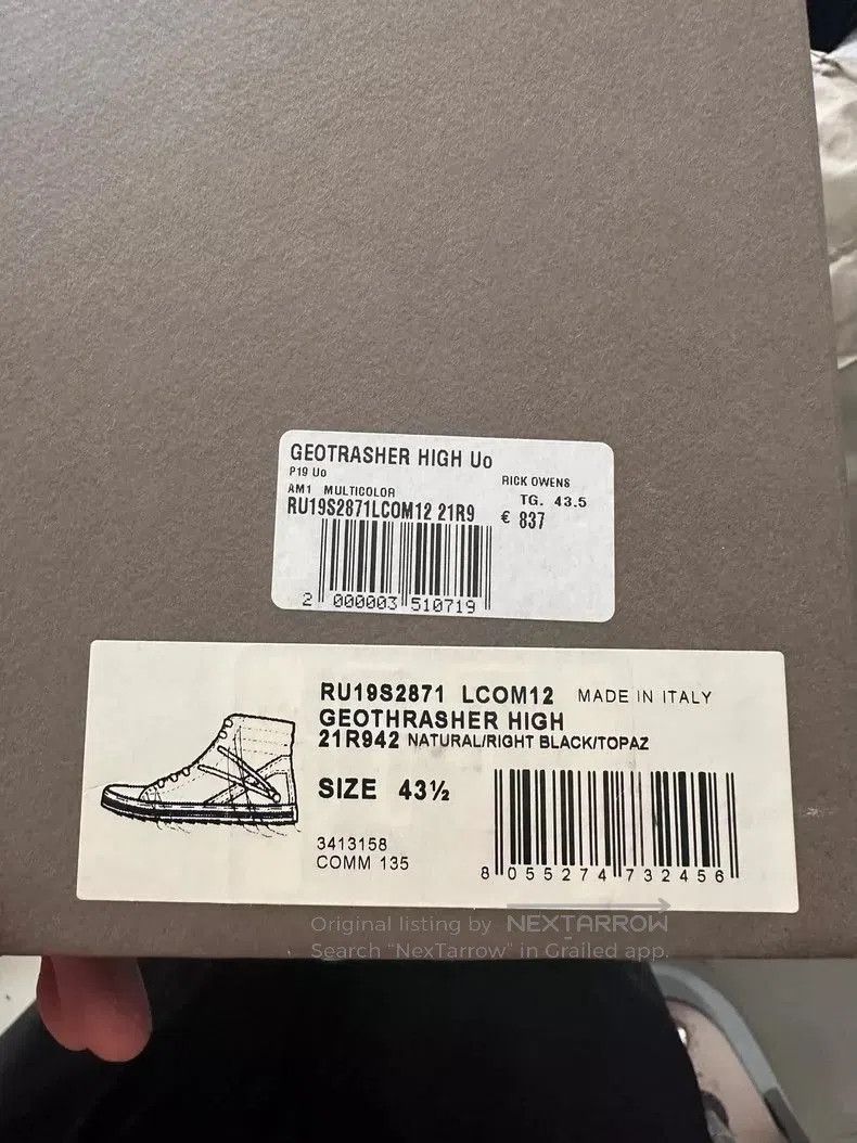 Rick Owens Rick Owens Geothrasher High. Size US 10.5 / EU 43-44 - 5 Thumbnail