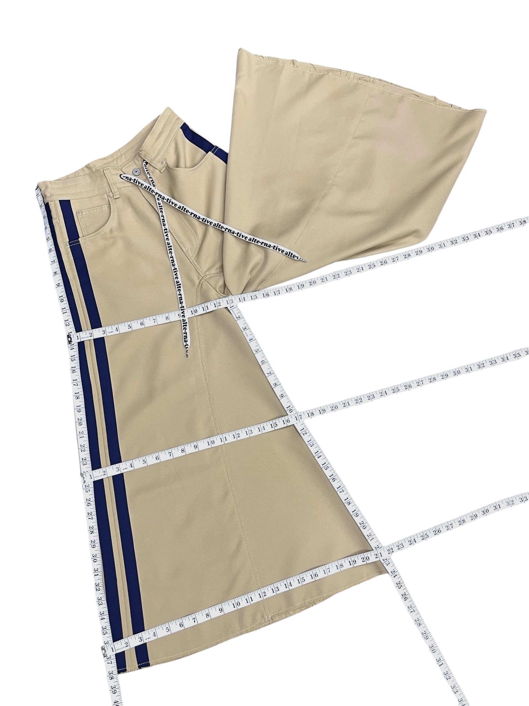 Alternative Apparel RNA Alternative Hakama Wide Flare Stripe Avant Garde Pants Size US 26 / EU 42 - 14 Thumbnail