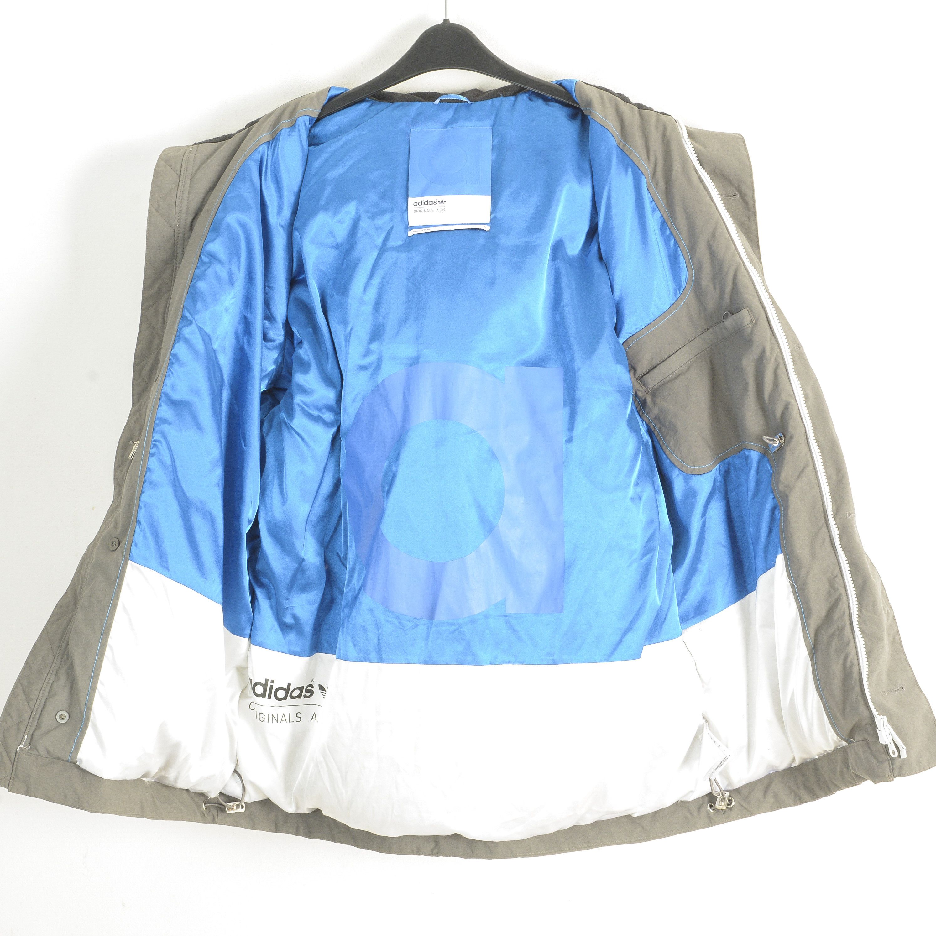Adidas A.039 Mens M Insulated Down Puffer Jacket Padded Coat Parka Size US M / EU 48-50 / 2 - 7 Thumbnail