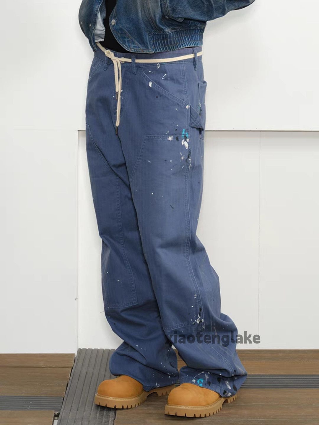 Designer × Japanese Brand × Vintage utility skate hiphop loose baggy carpenter paint work pants Size US 31 - 5 Thumbnail