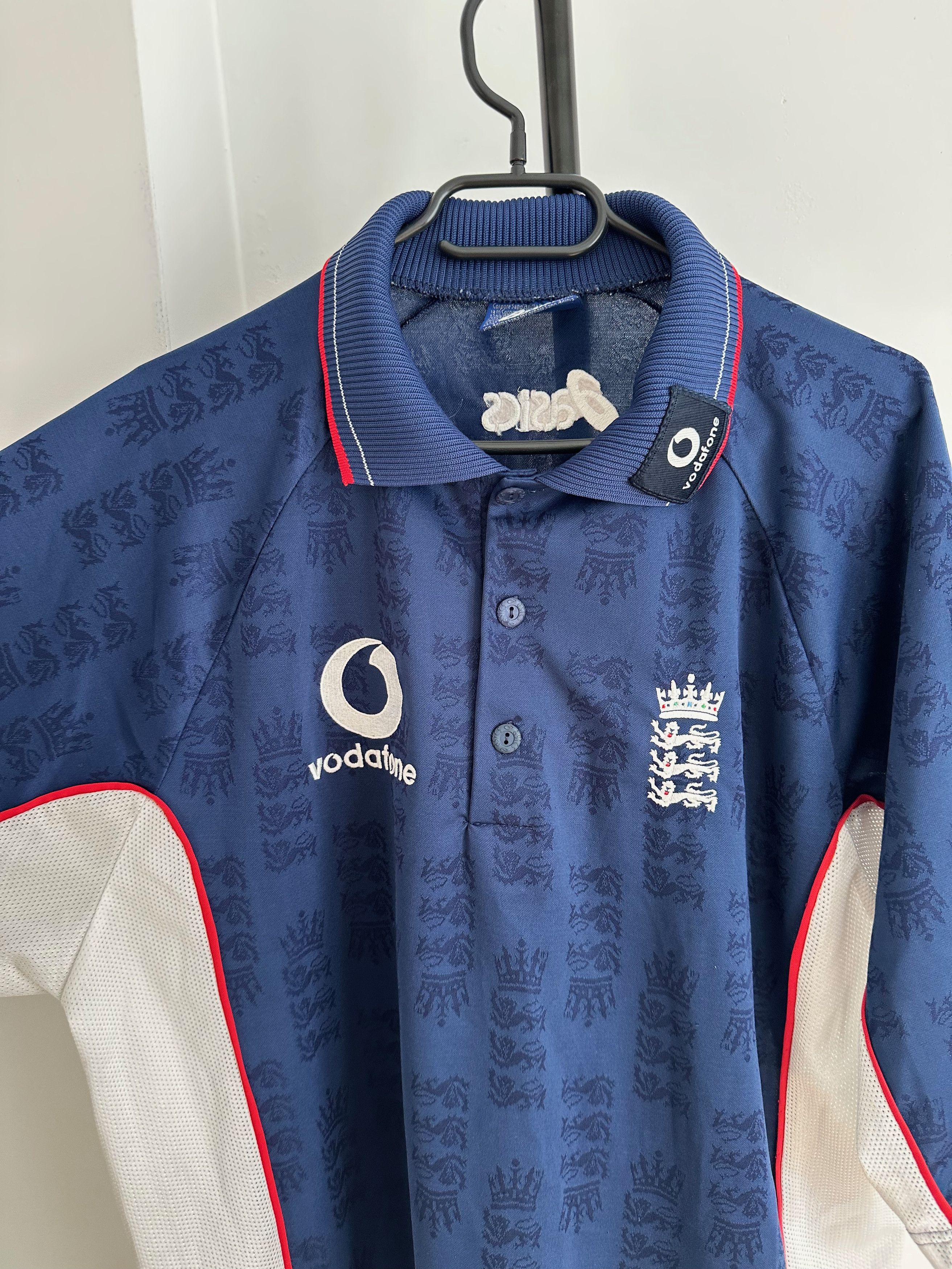 Asics 90's Asics England Cricket National Team Vodafone Size US XL / EU 56 / 4 - 6 Thumbnail