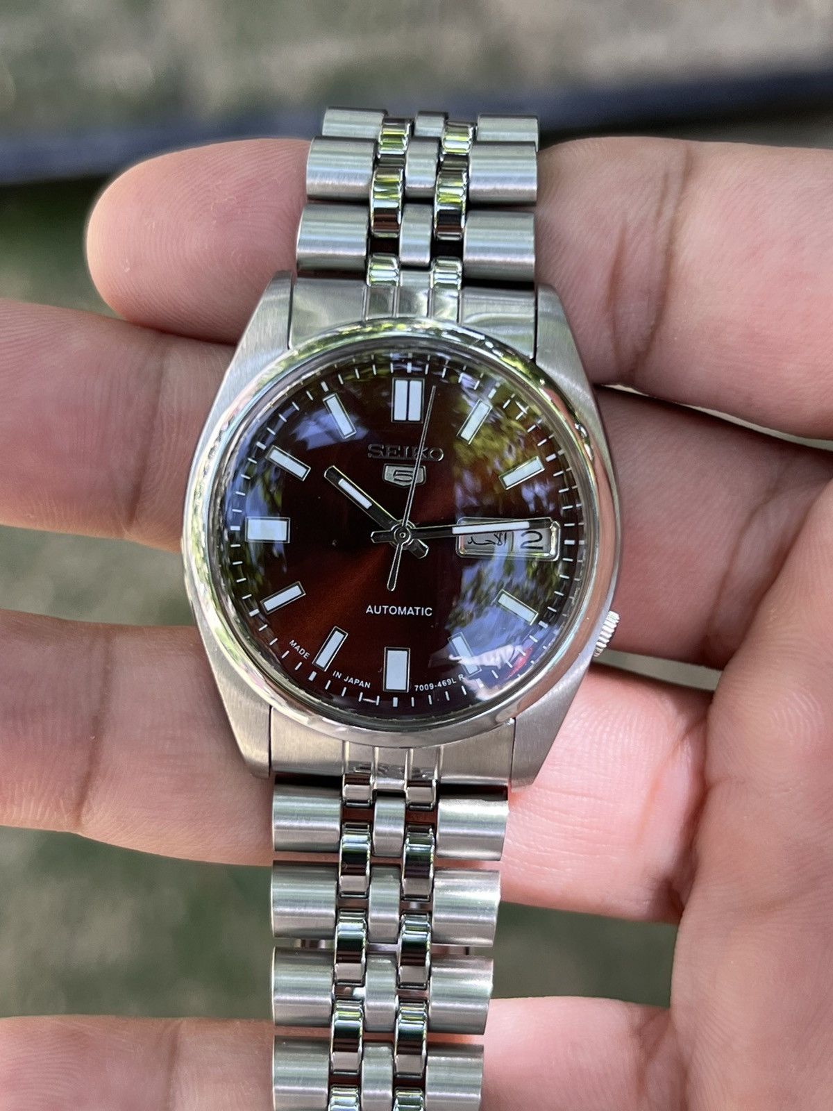 Seiko Seiko 5 Automatic Baton Dial Wrist Watch Day/Date Japan Size 36 - 11 Thumbnail