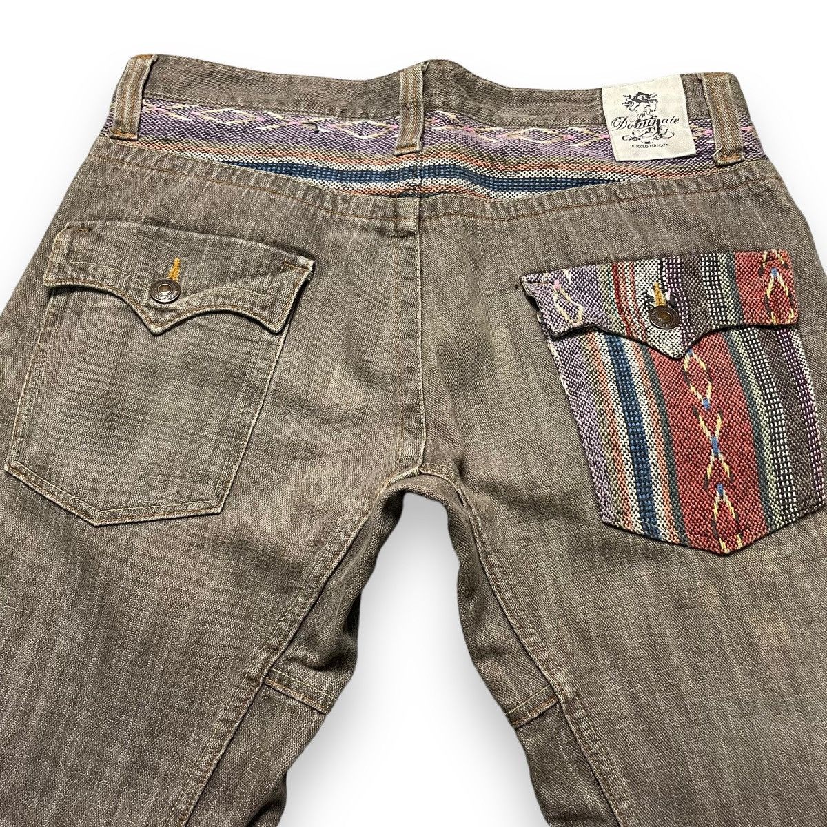 If Six Was Nine × Japanese Brand × Le Grande Bleu (L.G.B.) 🇯🇵 DOMINATE HANDCRAFTED NATIVE SPIRAL CUT JEANS Size US 34 / EU 50 - 12 Thumbnail