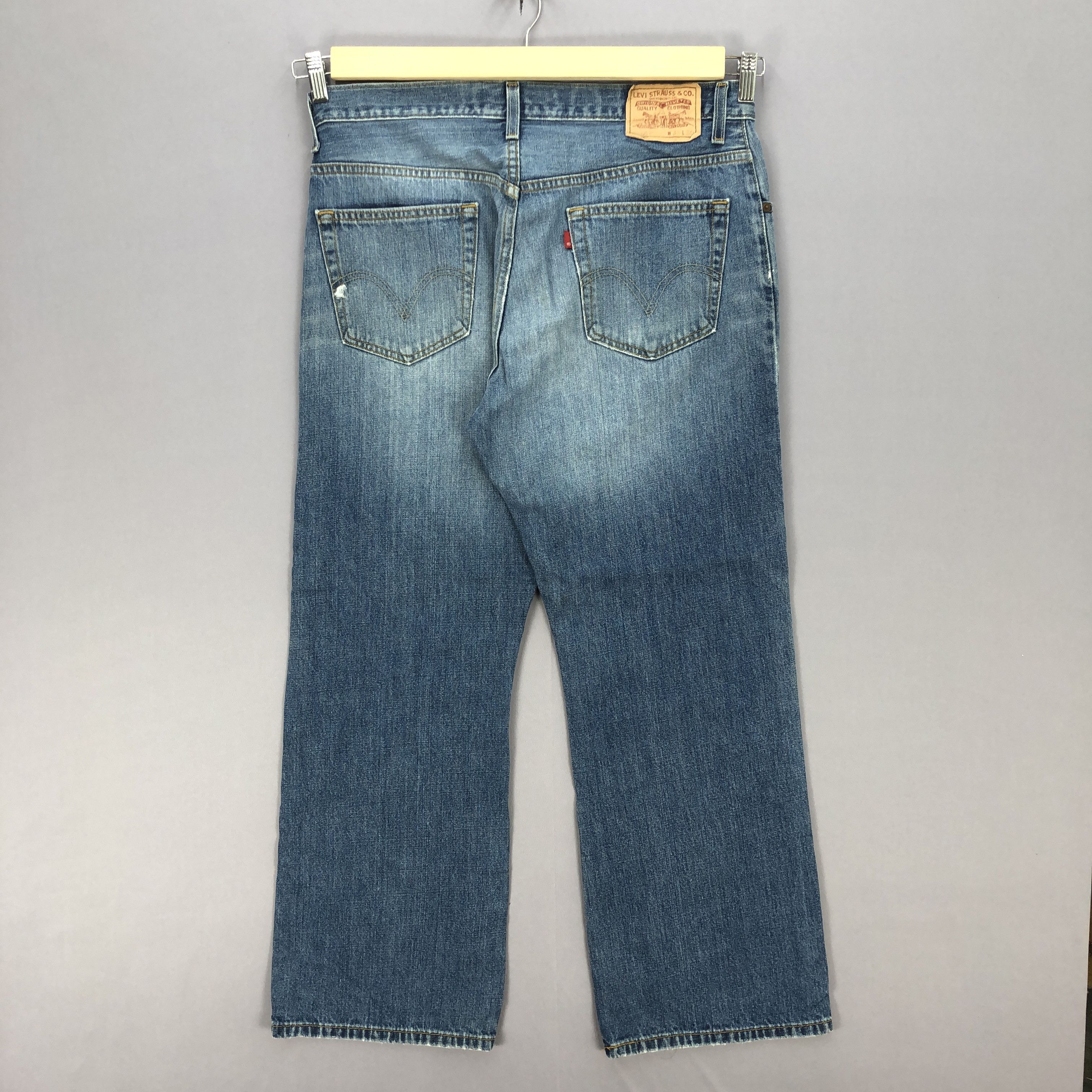 Levi's Vintage Levis 557 Bootcut Jeans Levi's Flare Wide Leg Denim Size US 34 / EU 50 - 2 Thumbnail