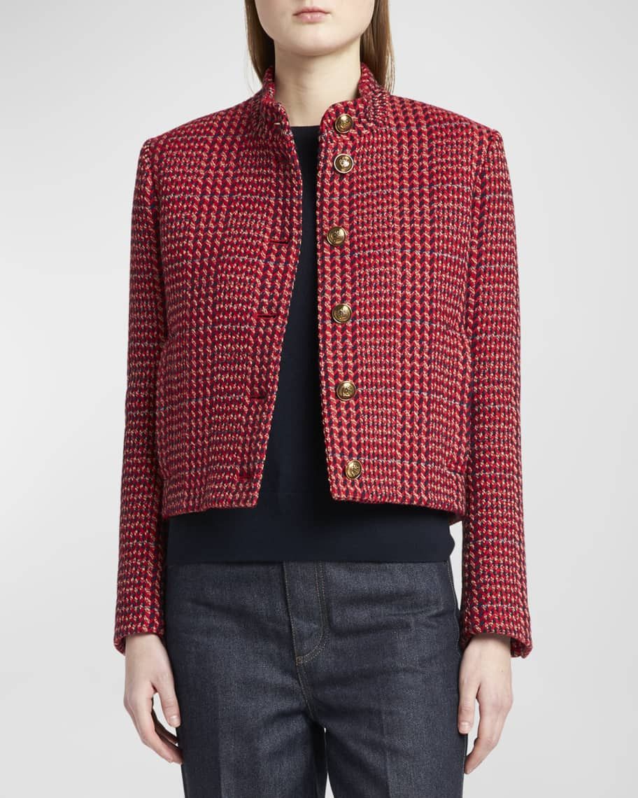 Loro Piana o1srvl11e1224 Giacca Ania Wool Jacket in Multicolor Size S / US 4 / IT 40 - 2 Thumbnail