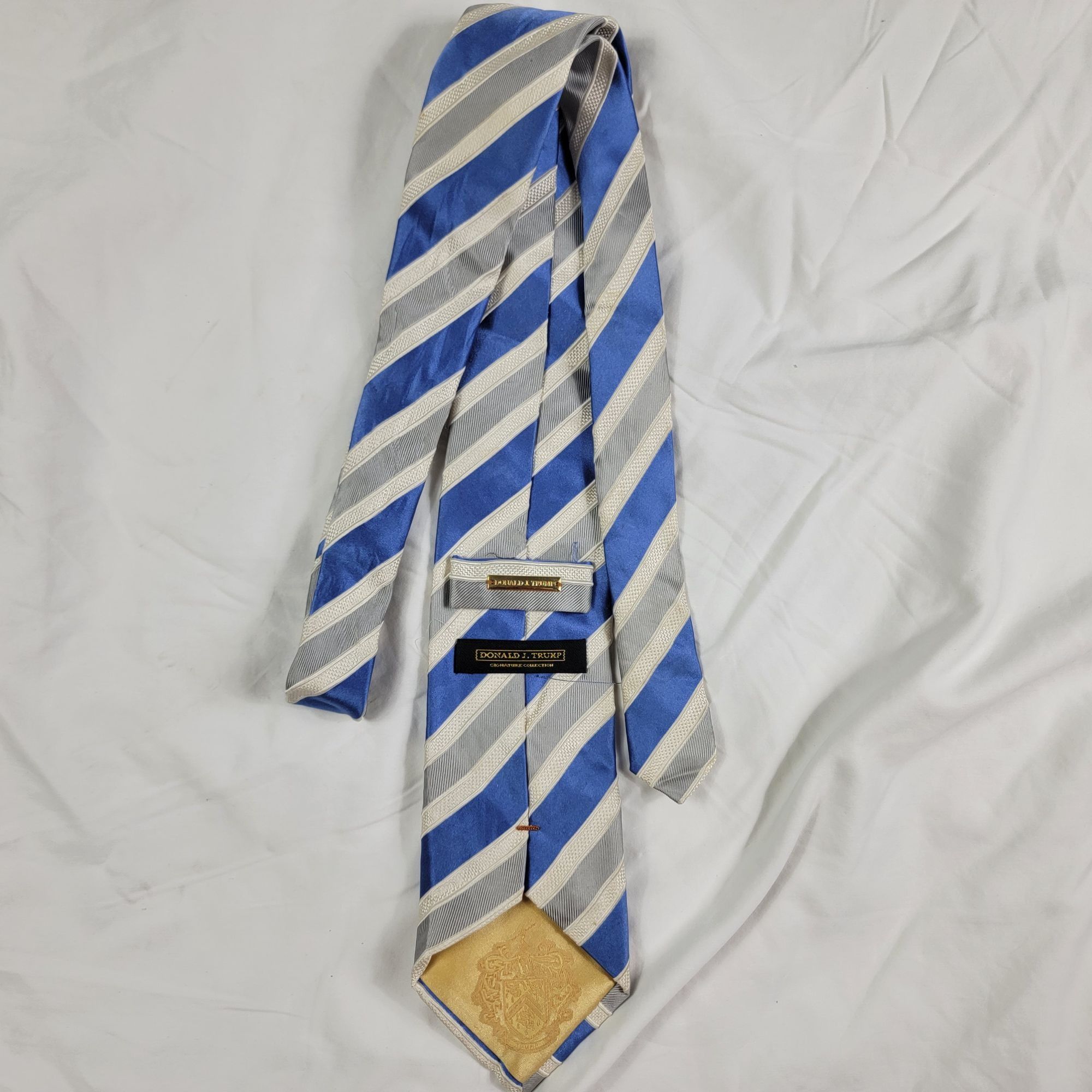 Donald Trump Donald J Trump Signature Collection Executive Tie Blue Diago Size ONE SIZE - 1 Thumbnail