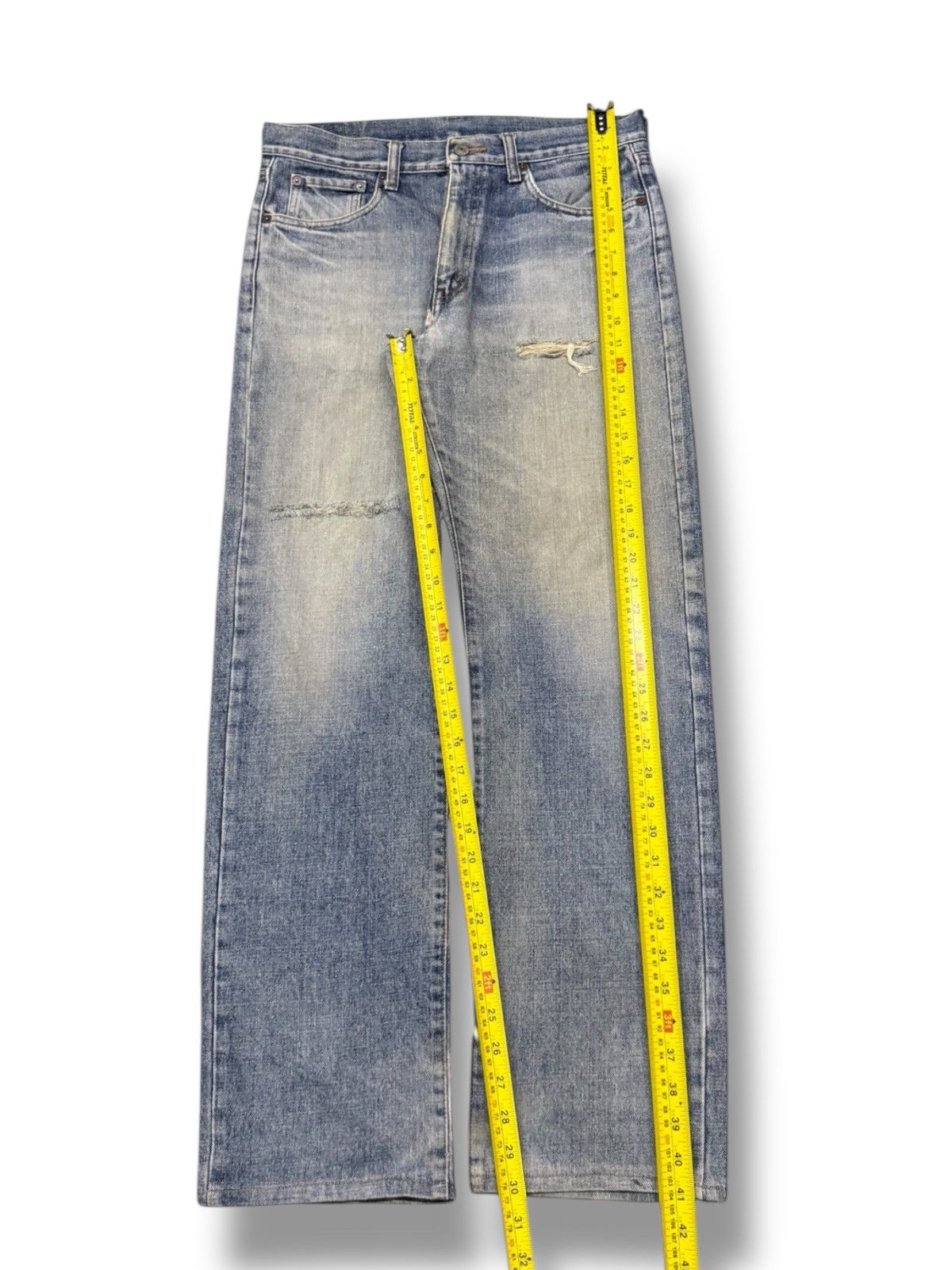 Japanese Brand Vintage 00s Bobson Chessking Japanese Market Jeans | W32 Size US 32 / EU 48 - 15 Thumbnail