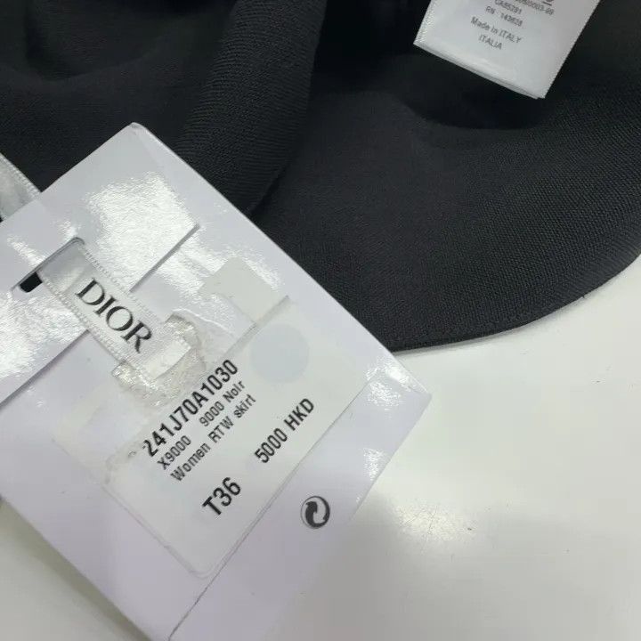 Dior Dior SS23 Solid Pleated Casual Skirt 0079-2507 Size 35" - 6 Thumbnail