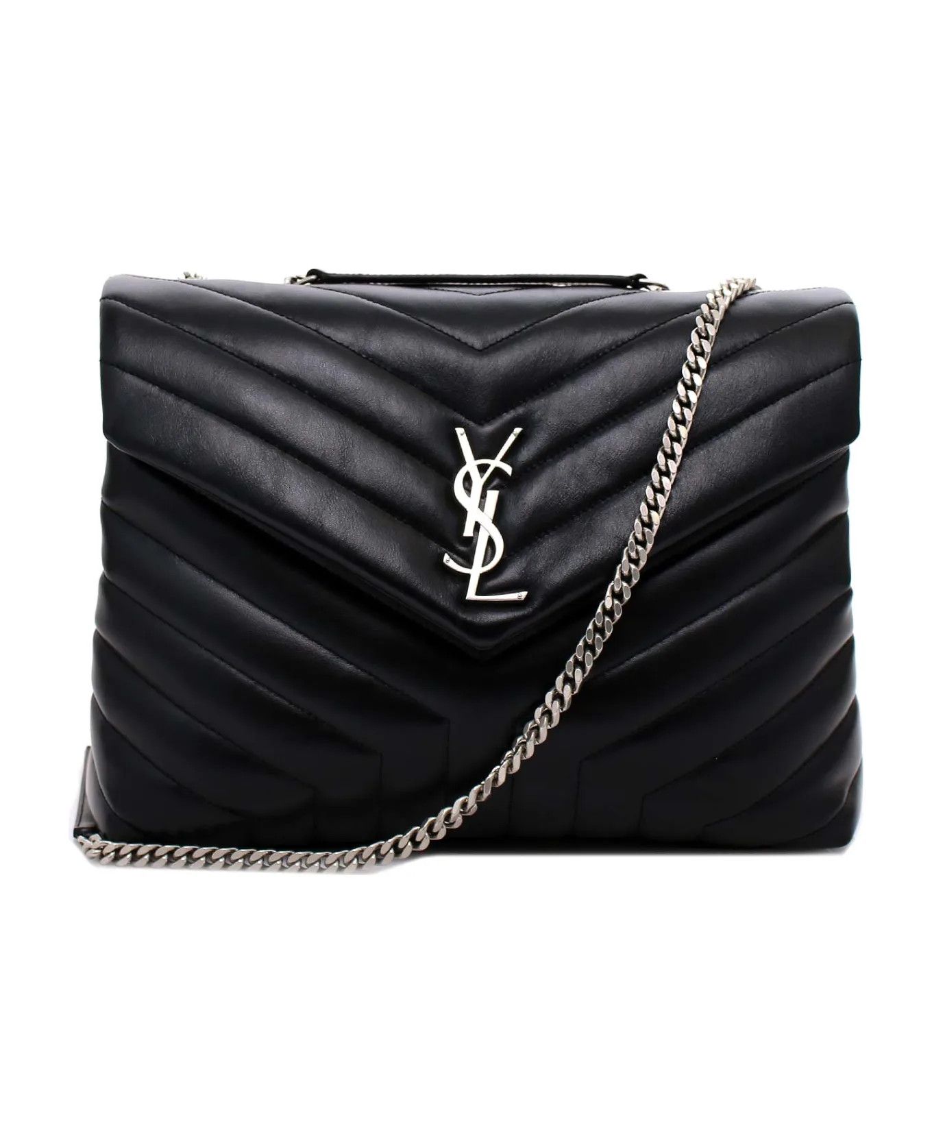 Saint Laurent Paris oc11z0226 574946 Size: OS / Loulou Medium Bag In Leather Size ONE SIZE - 1 Thumbnail