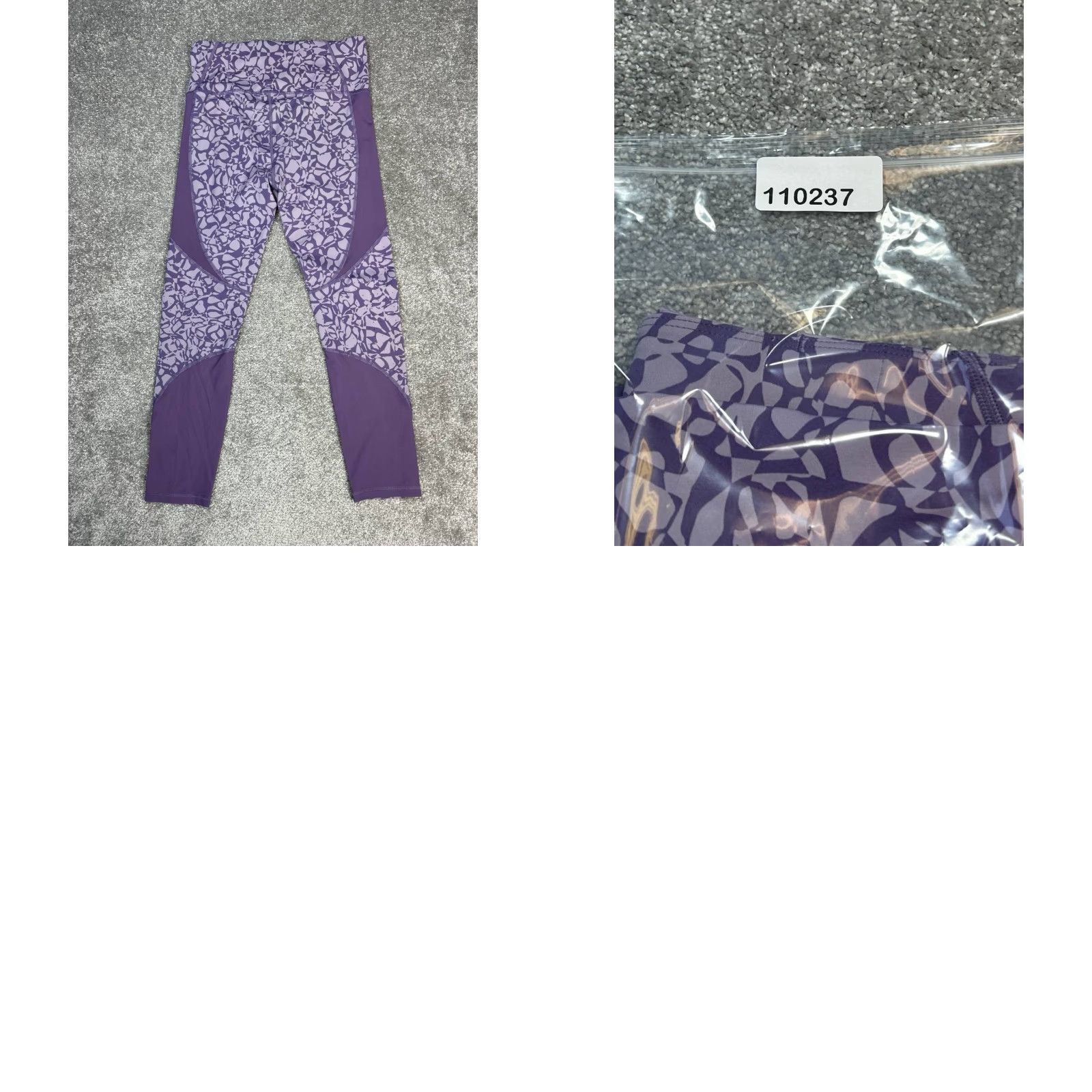 Under Armour Under Armour Compression Leggings Womens Medium Purple Heatgear Abstract Print Size 32" / US 10 / IT 46 - 8 Thumbnail