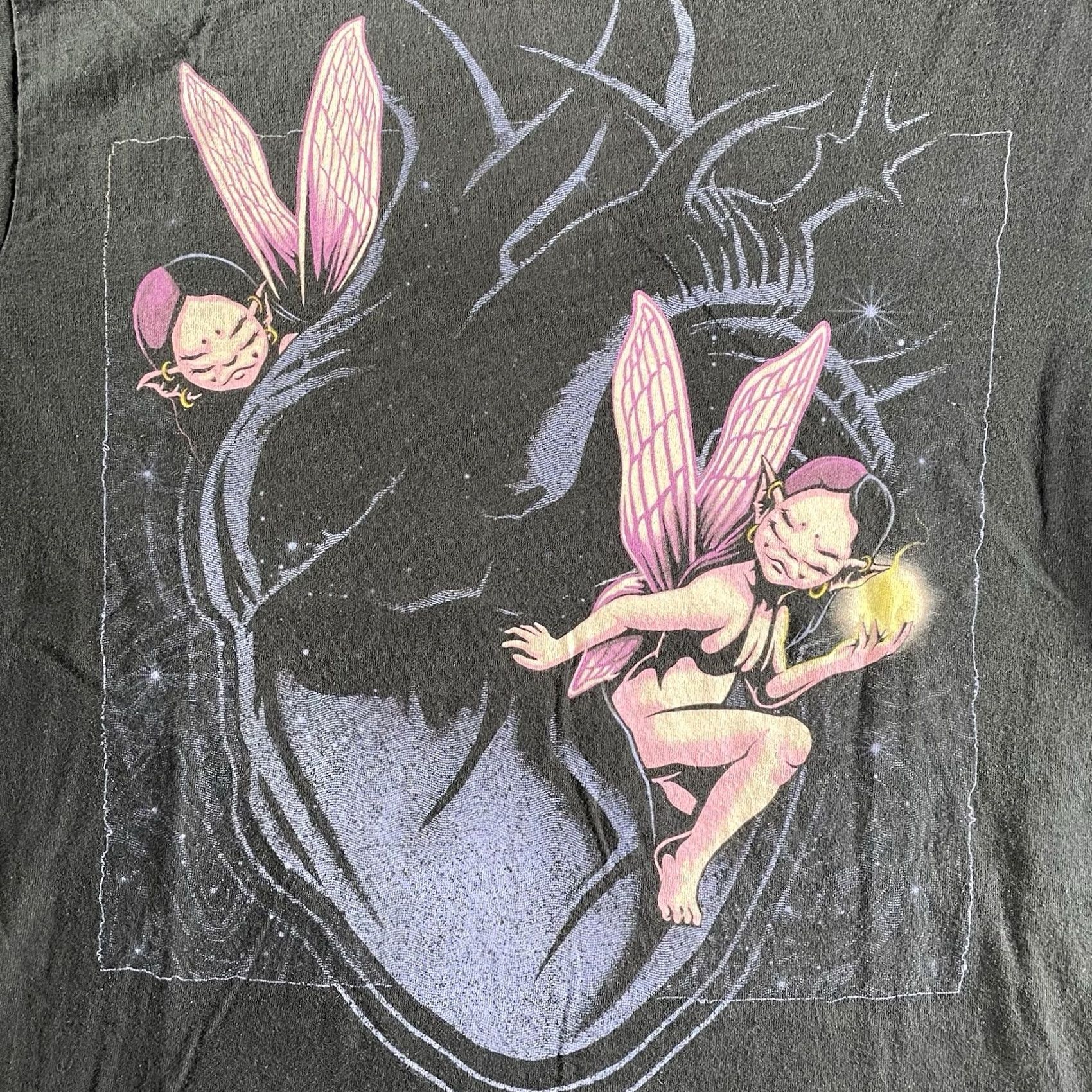 Vintage Melanie Martinez Shirt Men’s M Black Graphic Print Crew Neck T-Shirt 20s Heart Hipster Punk Rock Music Fairy Heart Size US M / EU 48-50 / 2 - 2 Thumbnail