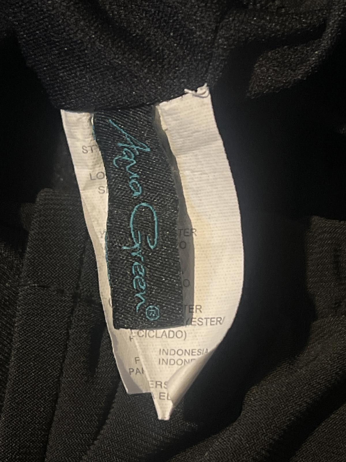 Unknown London Aqua Green 16W Black Sleeveless Romper Adjustable Straps Size ONE SIZE - 5 Thumbnail