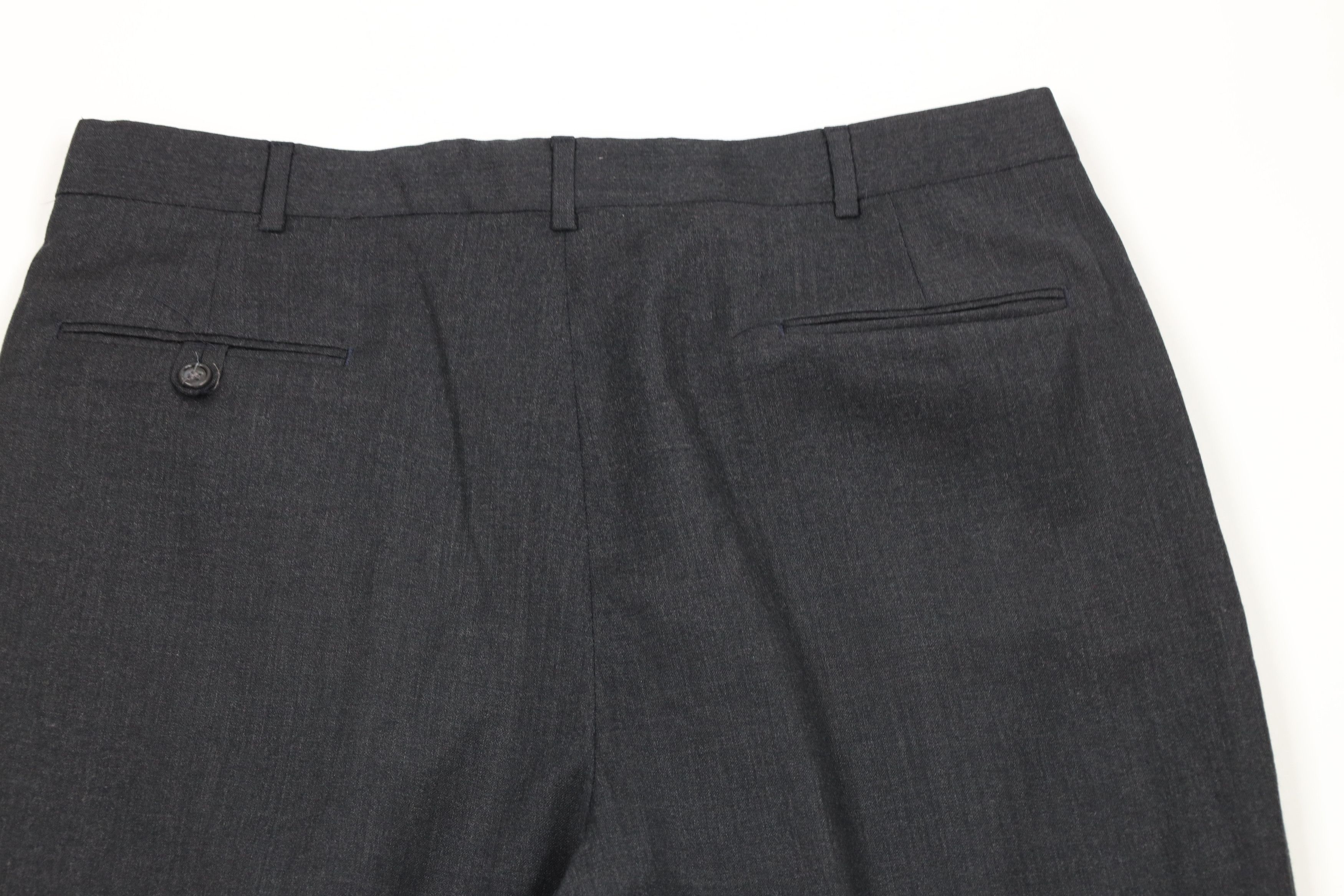 Lands' End × Vintage Vintage 80s Lands End Wool Chino Pants Charcoal Gray USA Size US 38 / EU 54 - 8 Thumbnail