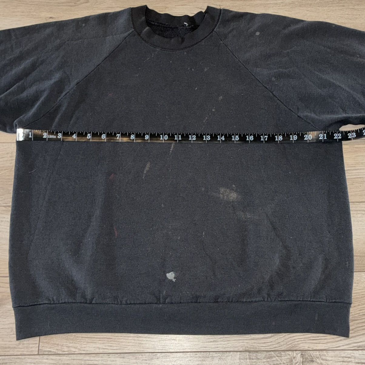 Other 80s blank Black crewneck sweatshirt distressed Size US M / EU 48-50 / 2 - 3 Thumbnail