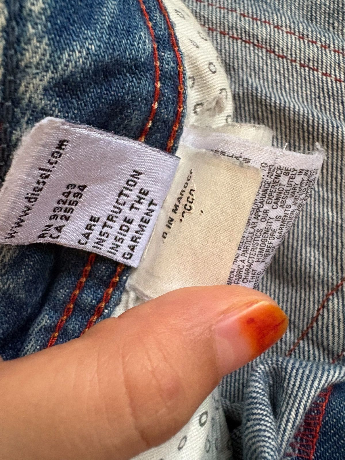 Diesel Vintage Italy Diesel Rusty Mud Wash Distress Rip Baggy Jean Size US 30 / EU 46 - 10 Thumbnail