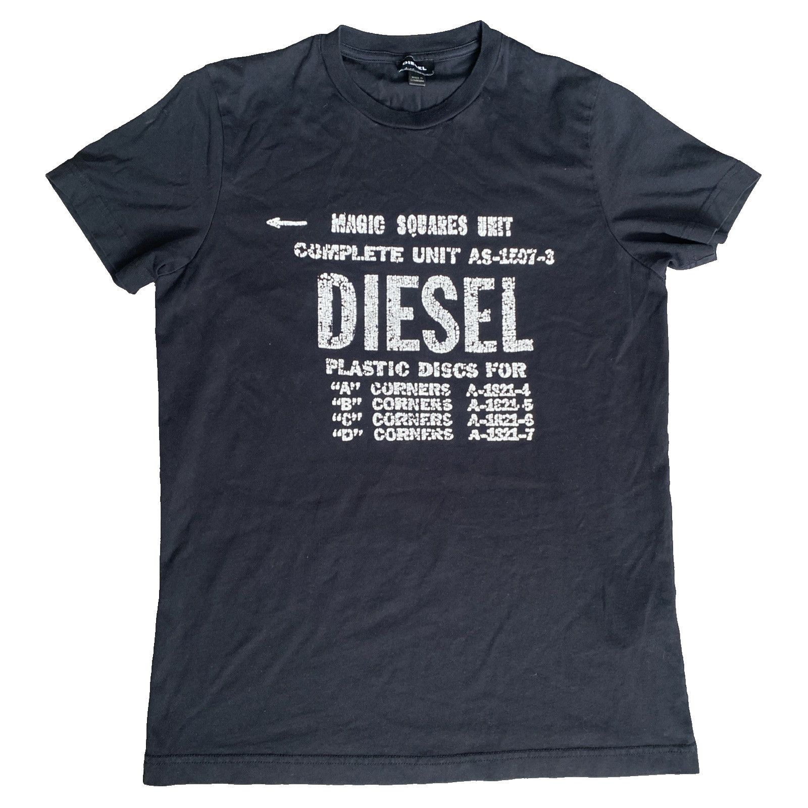 Diesel Men’s Diesel T DIEGO B6 Magic Squares Graphic TShirt Black M Size US M / EU 48-50 / 2 - 3 Thumbnail
