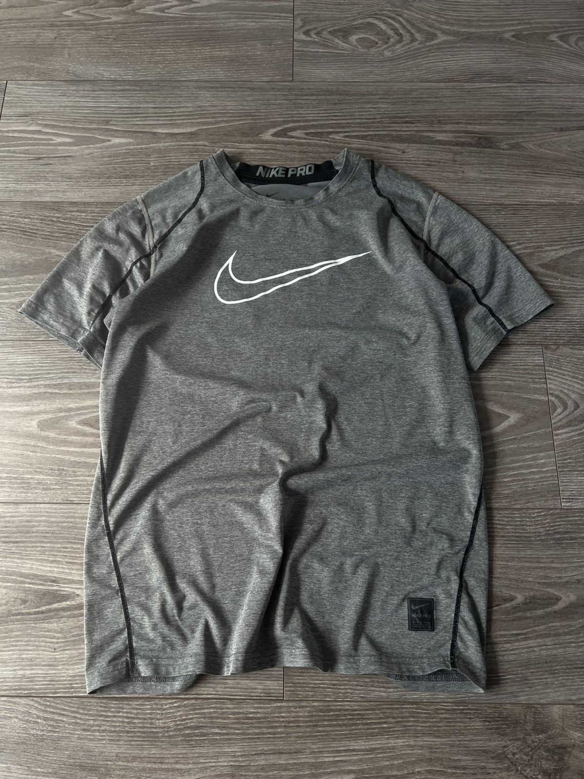 Nike ‼️Nike Pro Combat Big Logo Dri-Fit Fitted Termo T-Shirt‼️ Size US XL / EU 56 / 4 - 12 Thumbnail
