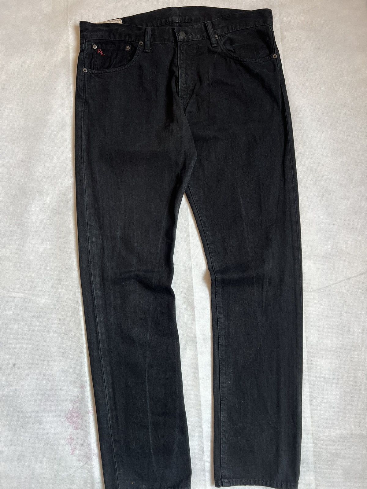 Polo Ralph Lauren Vintage Polo Ralph Lauren RL Black Denim Size US 37 - 2 Thumbnail