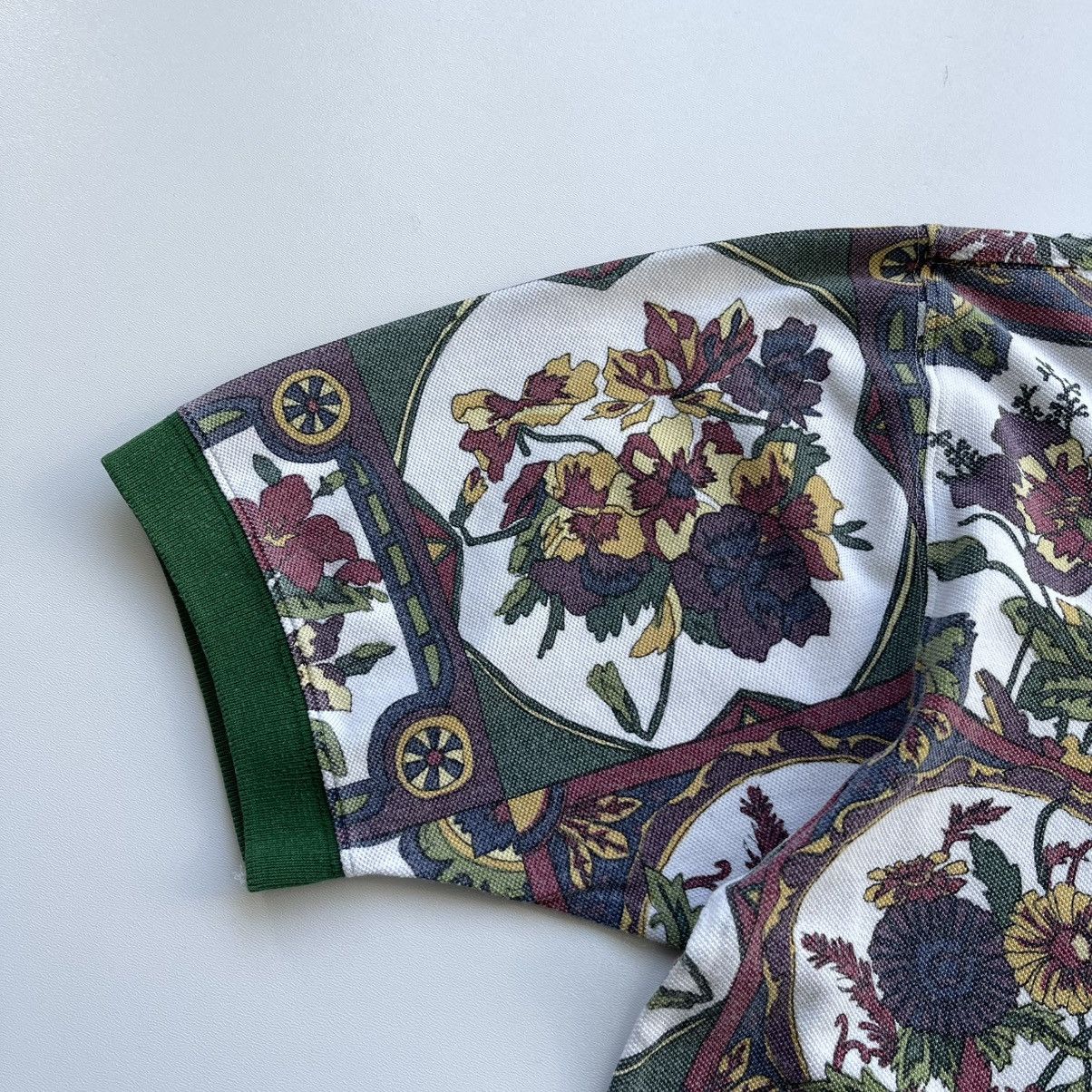 Tommy Hilfiger × Vintage Tommy Hilfiger 90’s Printed Flower Vintage Polo Shirt Rare Size US M / EU 48-50 / 2 - 4 Thumbnail