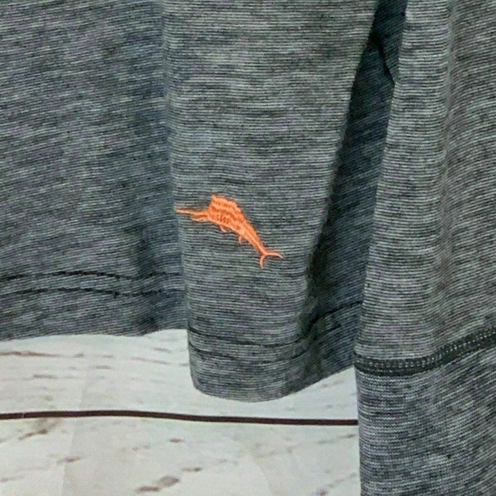 Tommy Bahama TOMMY BAHAMA Long Sleeve 1/4 Button Pullover Gray size XL Size US XL / EU 56 / 4 - 3 Thumbnail