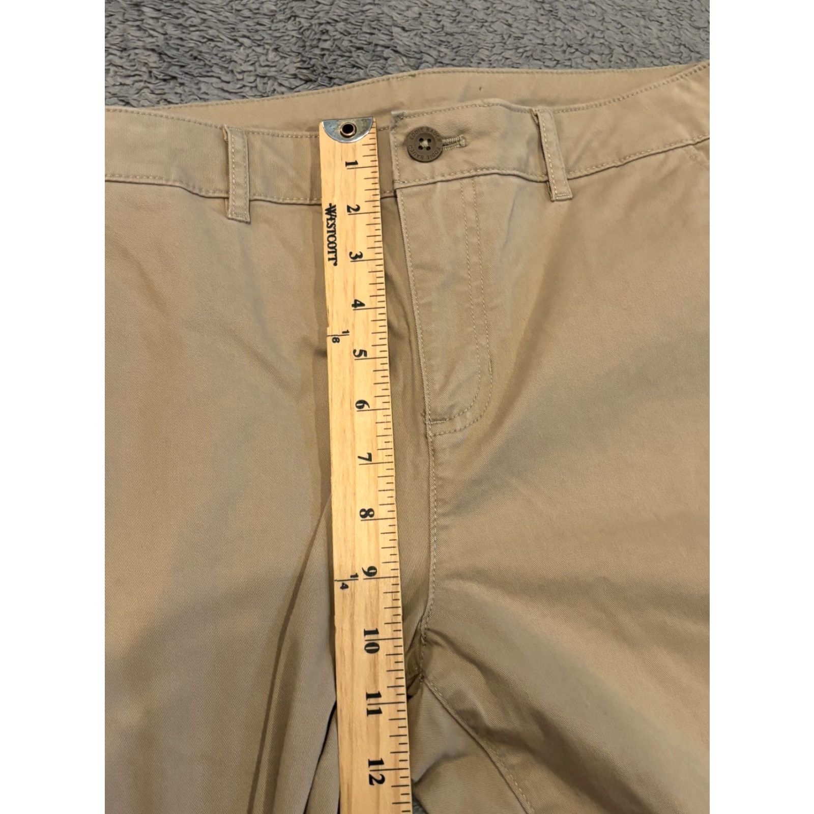 Eddie Bauer VINTAGE? No. Eddie Bauer Chino Pants Womens 8 Beige Straight Leg Stretch Casual Flat Front Size 30" / US 8 / IT 44 - 4 Thumbnail