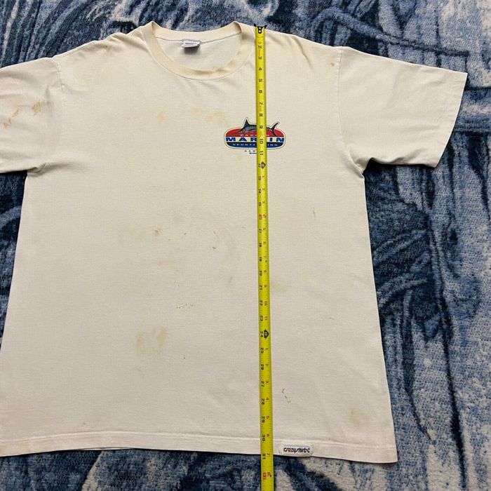 Vintage Vintage Thrashed Shirt Marlin Fishing Hawaii Crazy Shirts XL