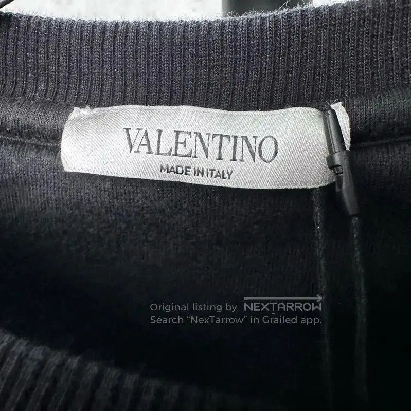 Valentino Valentino Men's Black Cotton Sweatshirt . Size US S / EU 44-46 / 1 - 4 Thumbnail