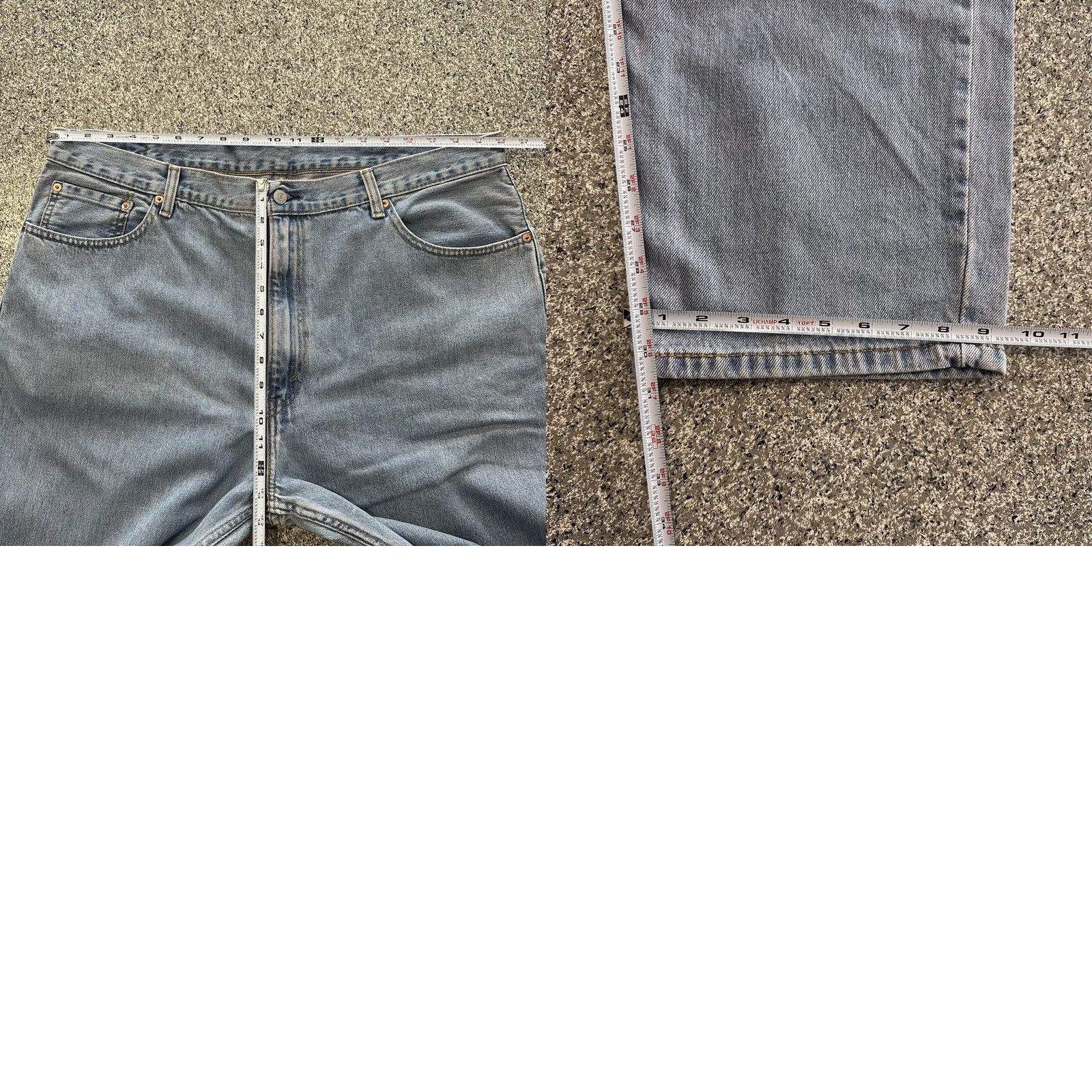 Levi's Levi's 550 Jeans Straight Jeans Mens 40x31 Light Blue Cotton Denim Regular 5-Pocket Vintage No Size US 40 / EU 56 - 8 Thumbnail