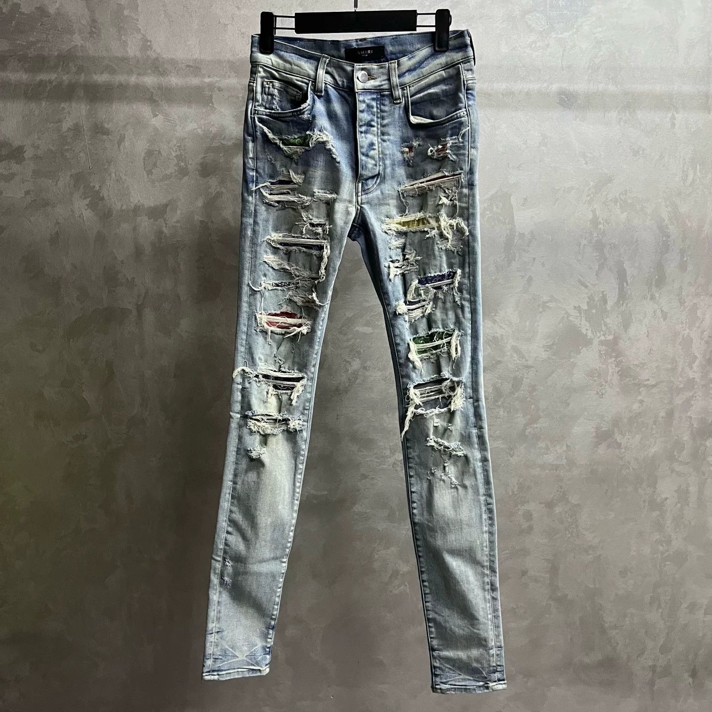 Amiri Amiri Denim Slim Fit Blue Hoodie 30 Men Size US XS / EU 42 / 0 - 1 Thumbnail