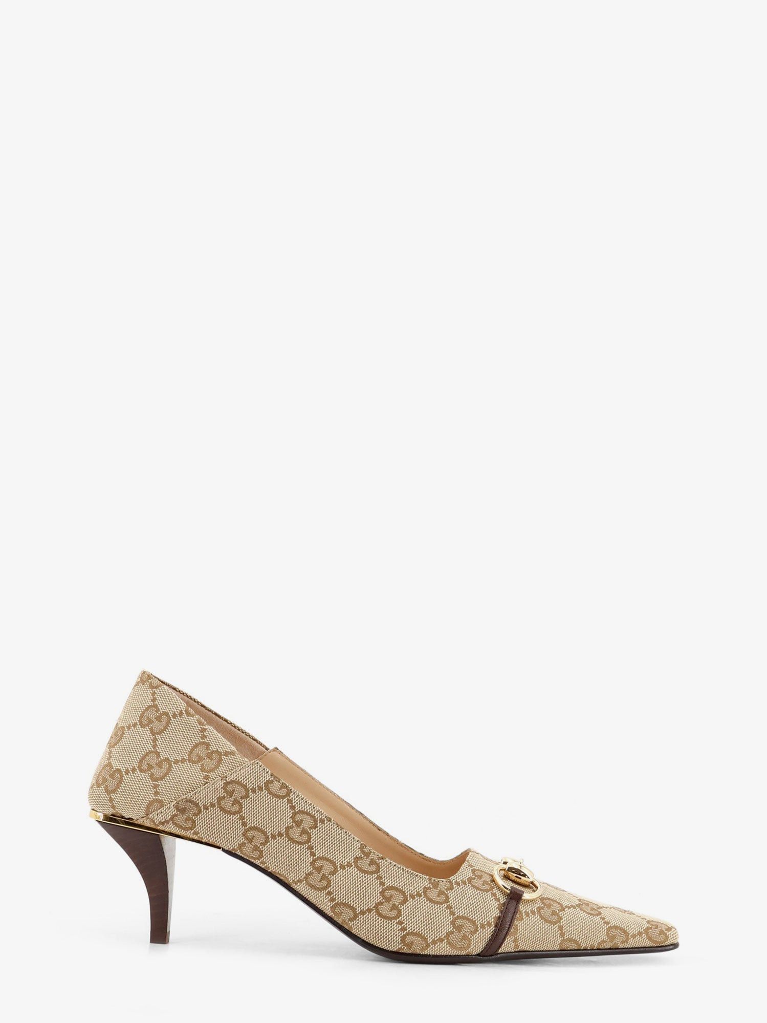 Gucci Vittoria Gg Fabric Pumps With Metal Horsebit Size US 11 / IT 41 - 1 Thumbnail