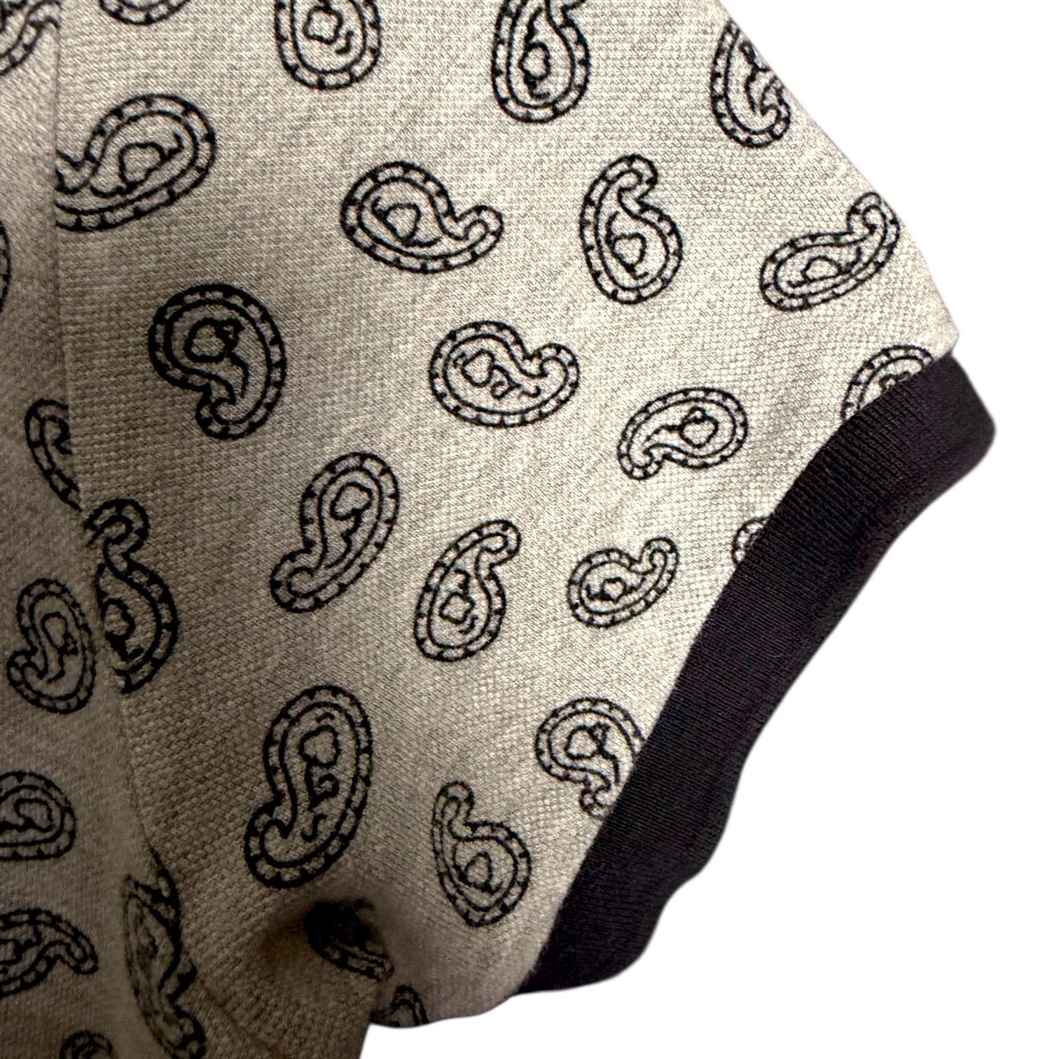 Marc by Marc Jacobs Marc by Marc Jacobs Paisley Gray Polo with Blue Trim Men's L Size US L / EU 52-54 / 3 - 8 Thumbnail