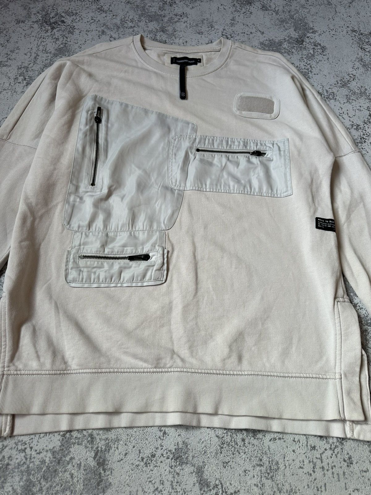 Japanese Brand ASHES TO DVST Cargo Pocket Sweatshirt Size US M / EU 48-50 / 2 - 9 Thumbnail