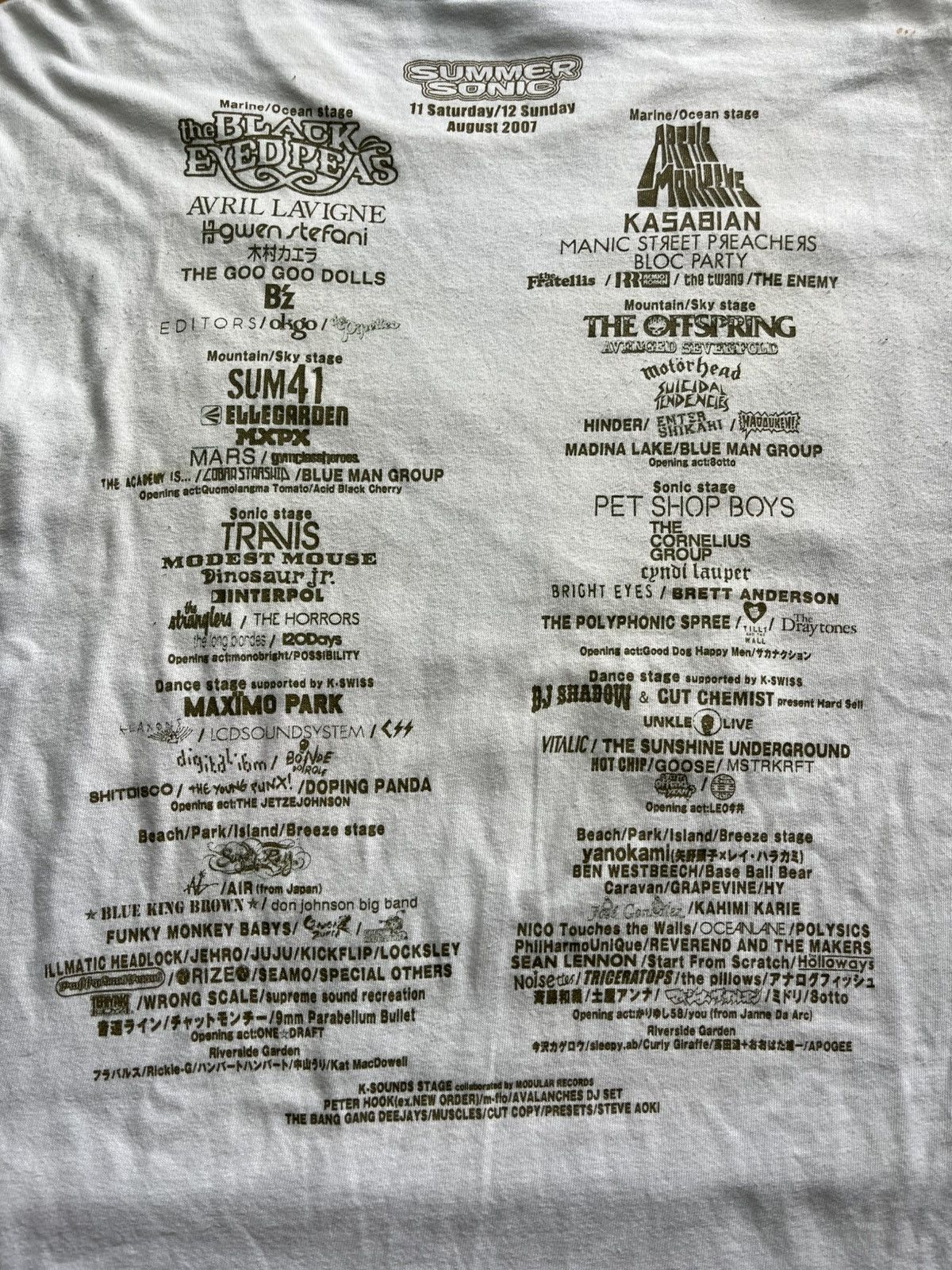Band Tees Vintage Summer Sonic fest promo t shirt Size US M / EU 48-50 / 2 - 3 Thumbnail