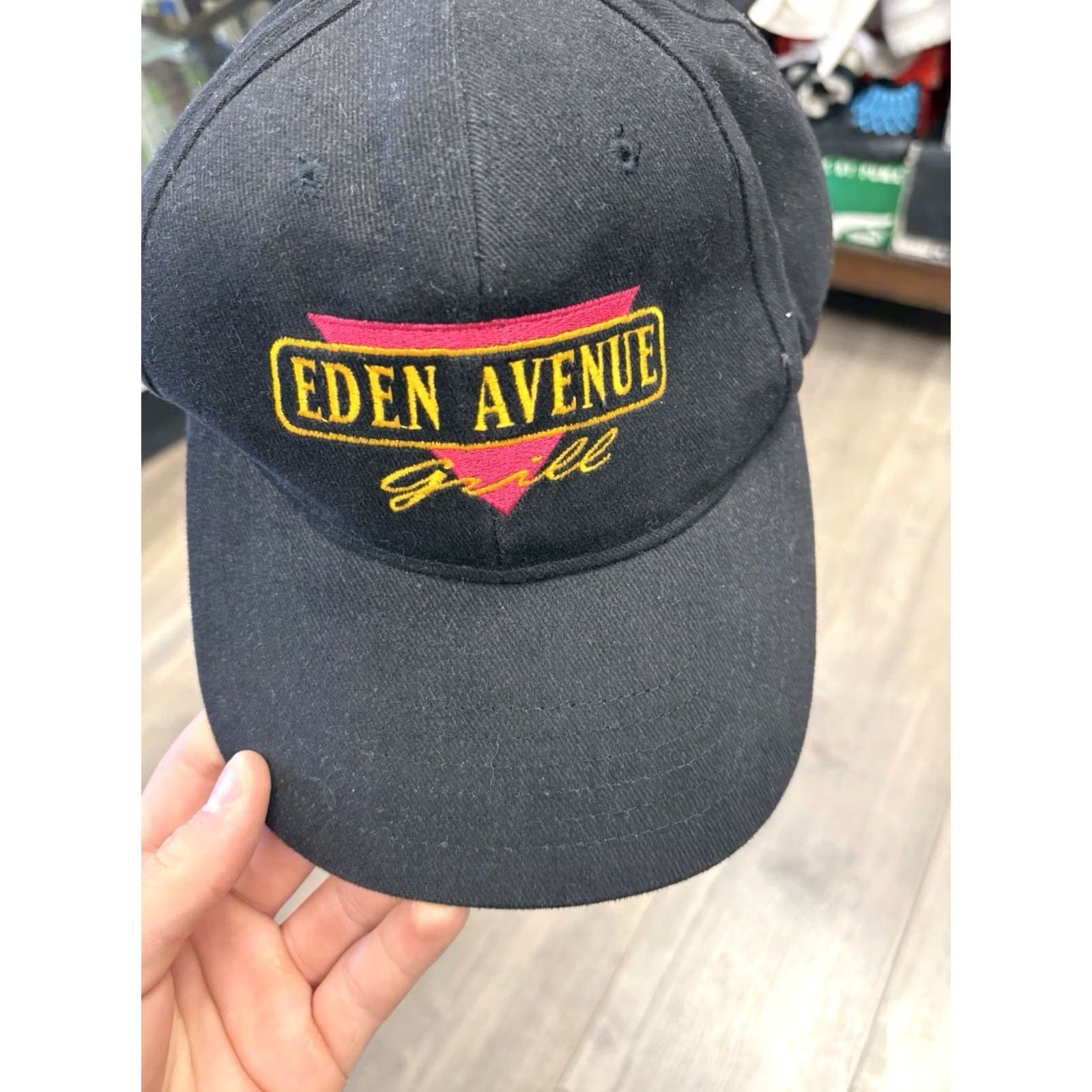 Avenue VINTAGE Eden Avenue Grill Hat Cap Black Cotton Deluxe Caps Food Baseball Cap Unisex Adults Size ONE SIZE - 3 Thumbnail