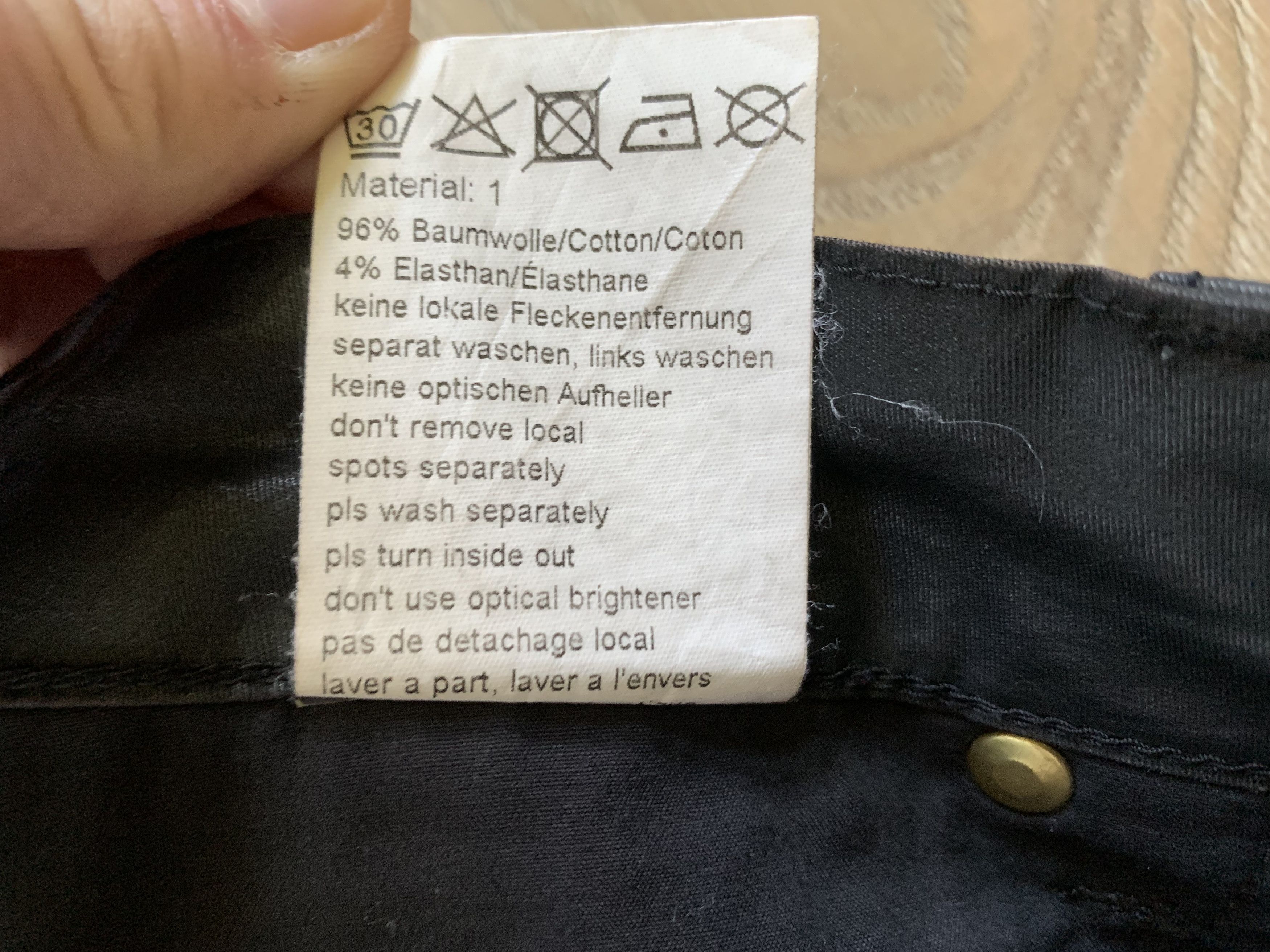 Designer Rosner Wax Black Casual Pants Size 26" / US 2 / IT 38 - 9 Thumbnail